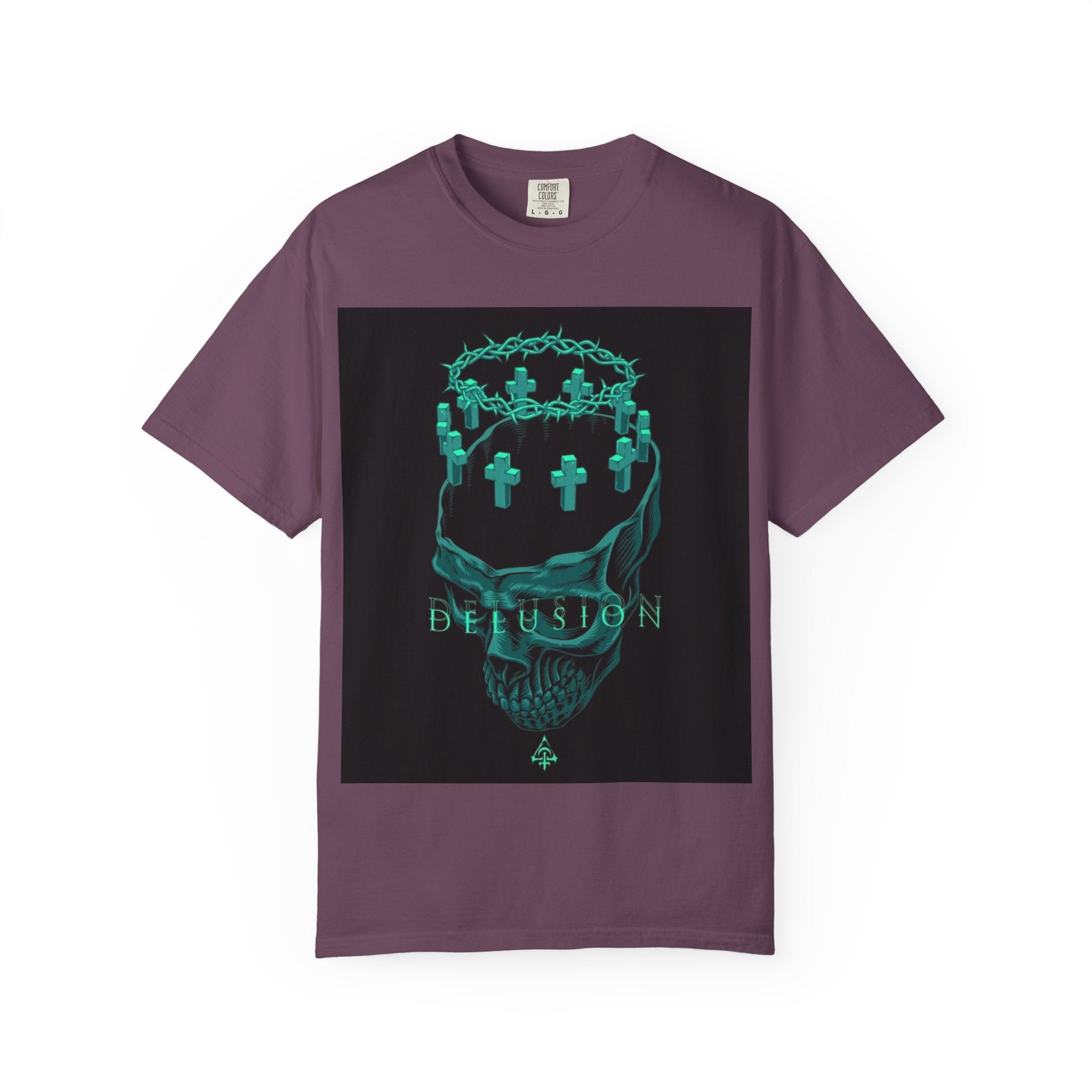 Skull Crown Tee — 'Delusion' Gothic Graphic T-Shirt