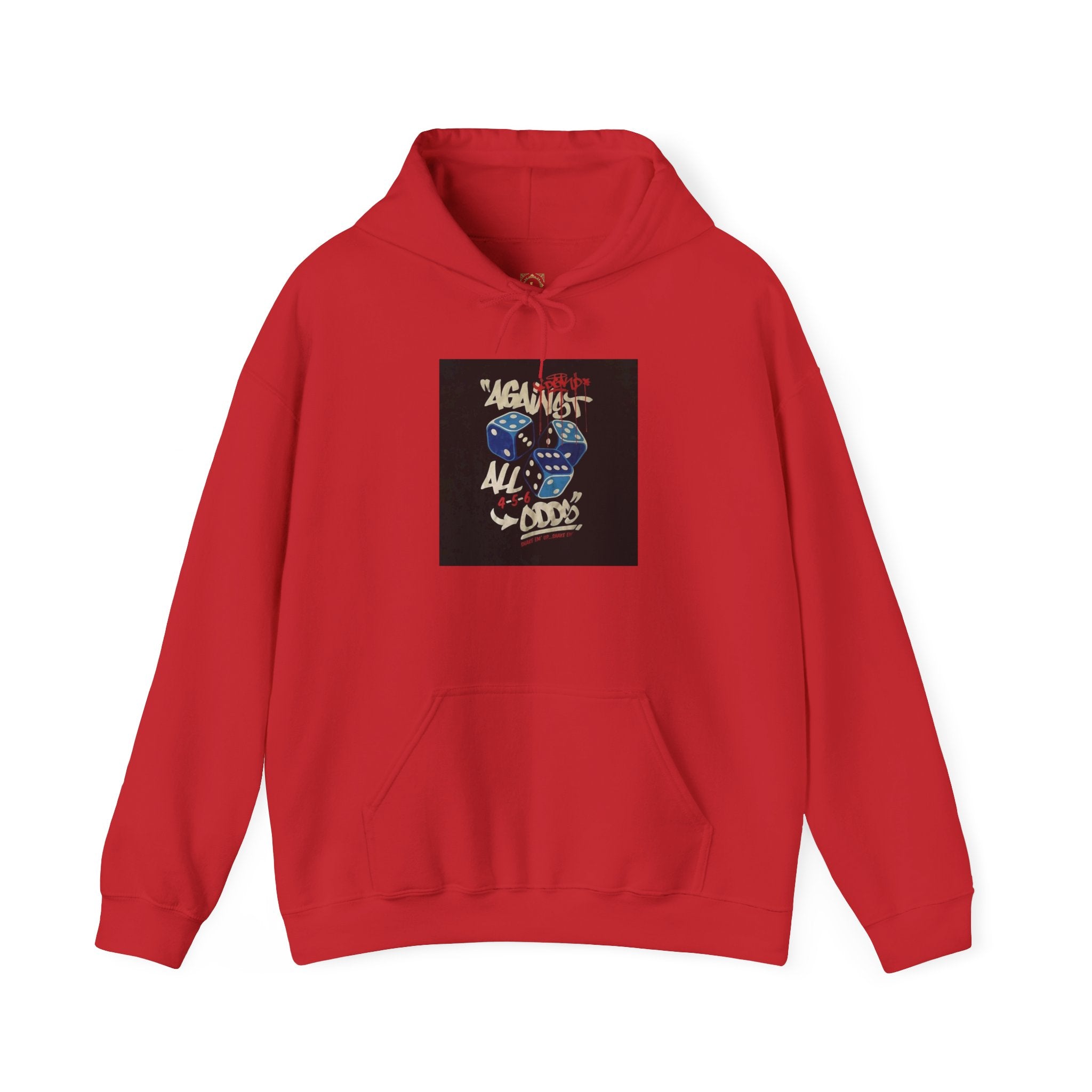 Against All Odds Hoodie — Vintage Dice Graphic Pullover
