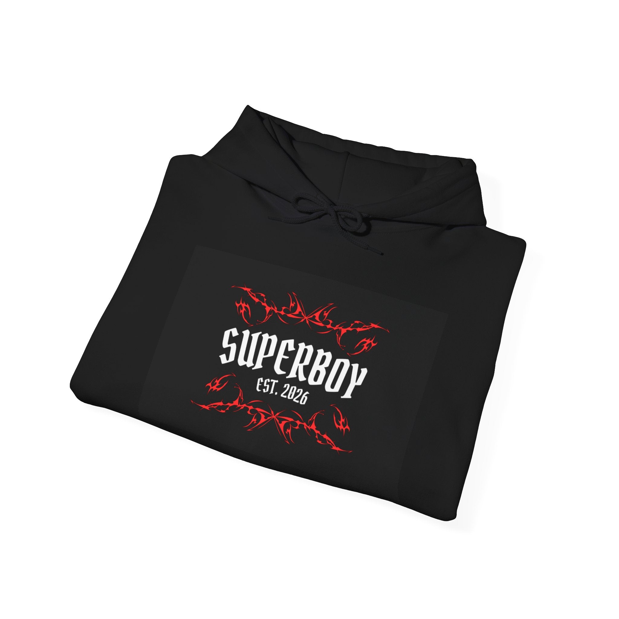 Superboy Hoodie — Vintage Crest 'Superboy Est. 2026' Graphic Pullover