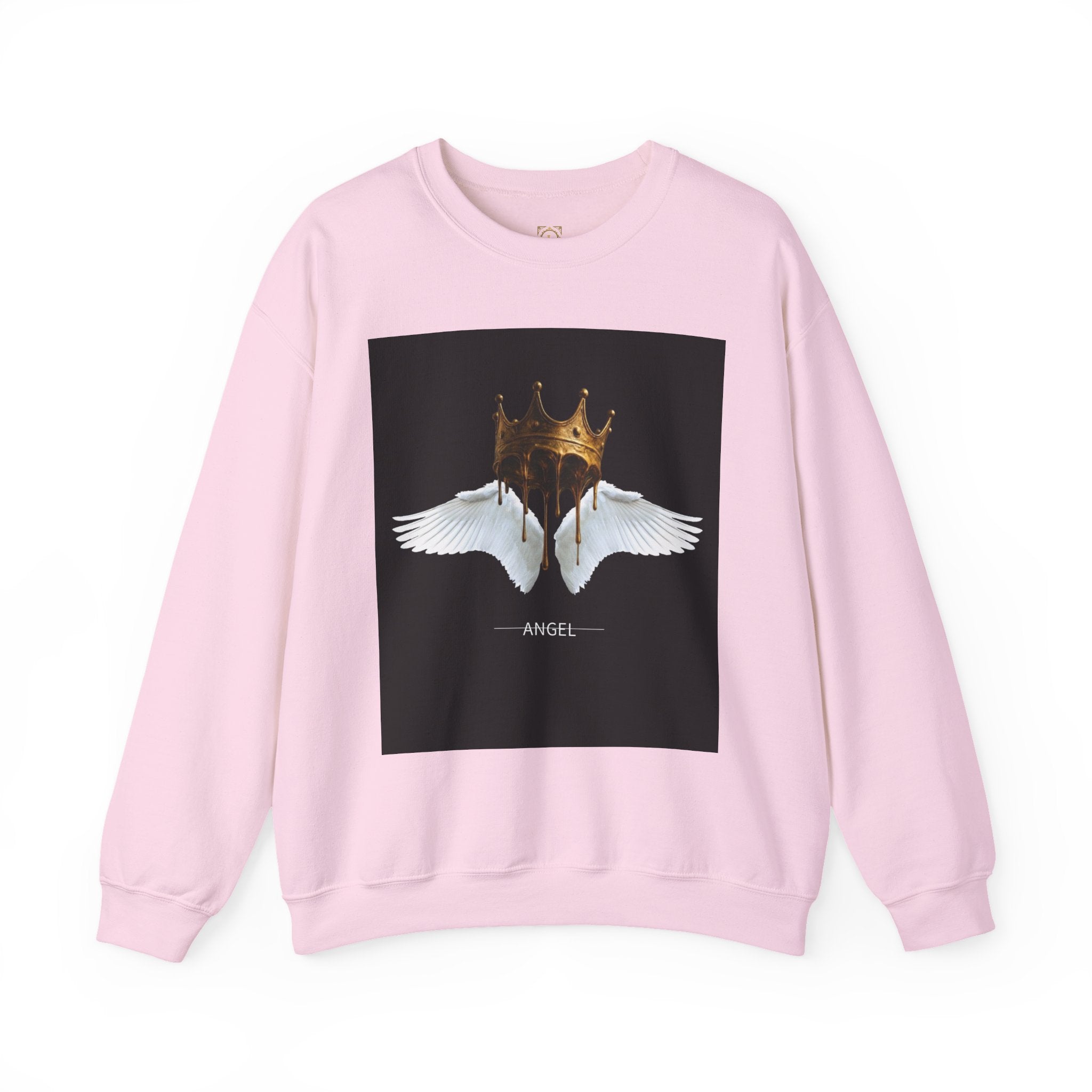 Angel Wings & Dripping Crown Crewneck Sweatshirt