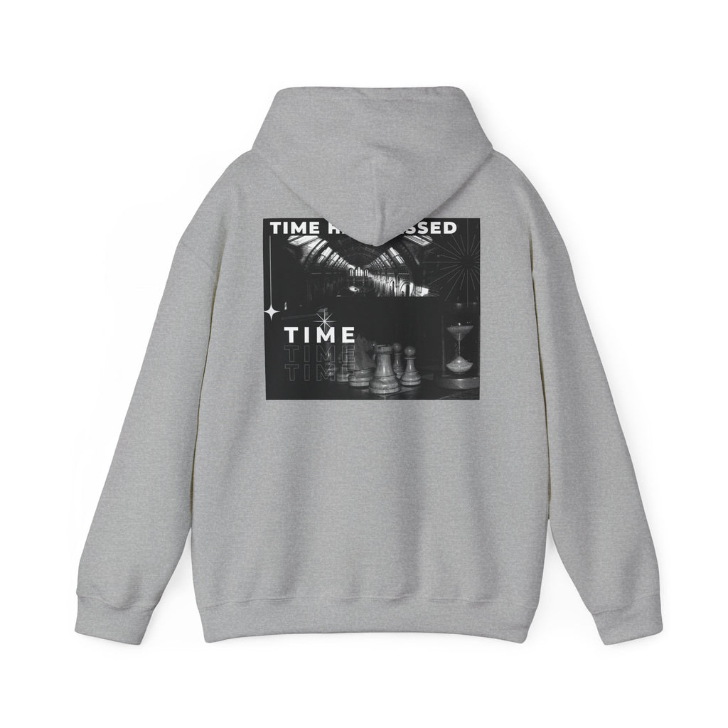 Time Has Passed Hoodie — Vintage Chess Graphic Hooded Sweatshirt
