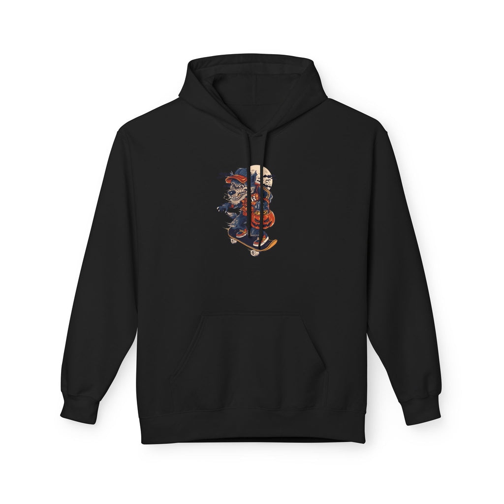 Skull Collage Hoodie — Grunge Floral Skull Graphic Pullover