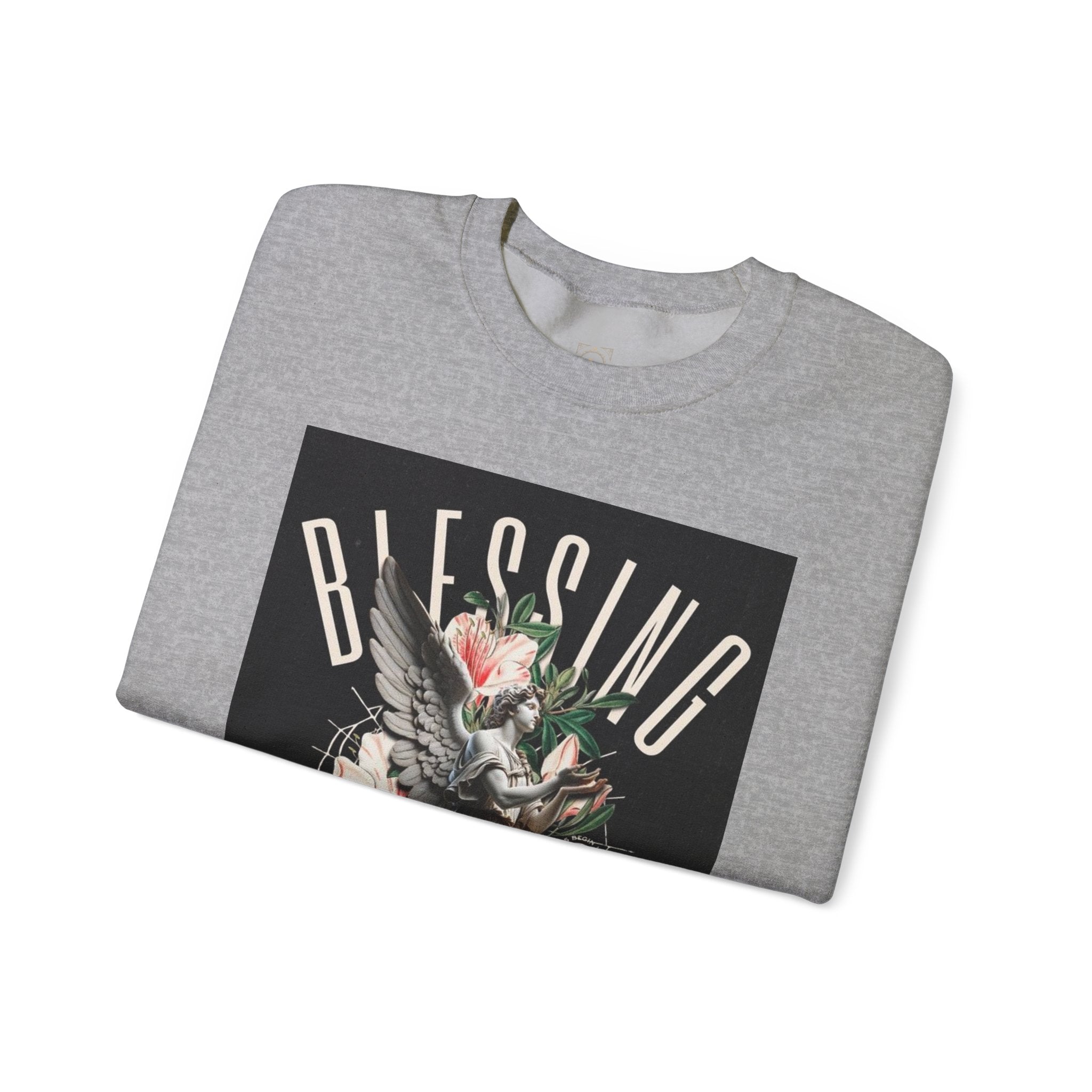 Blessing Statue Graphic Sweatshirt