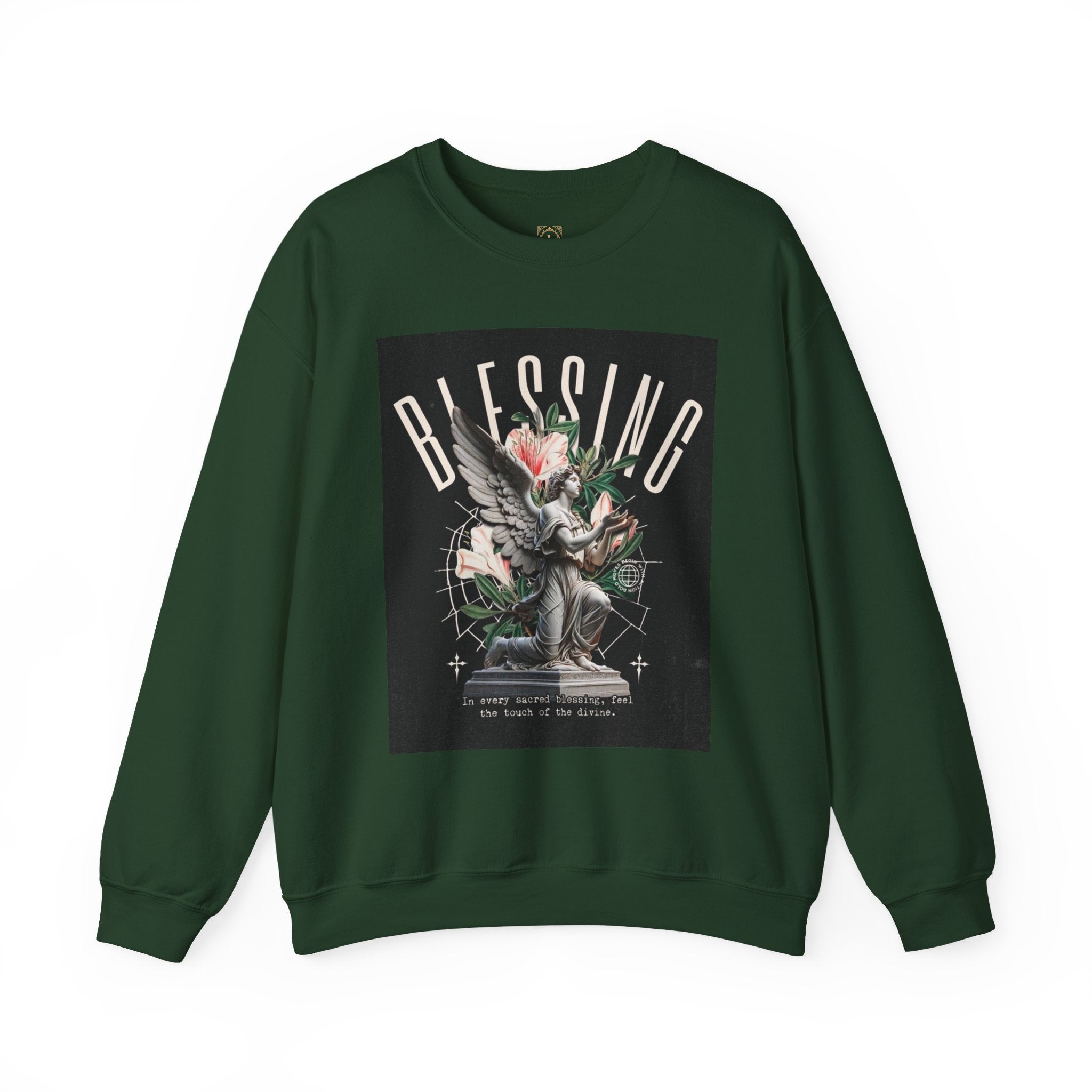 Blessing Statue Graphic Sweatshirt