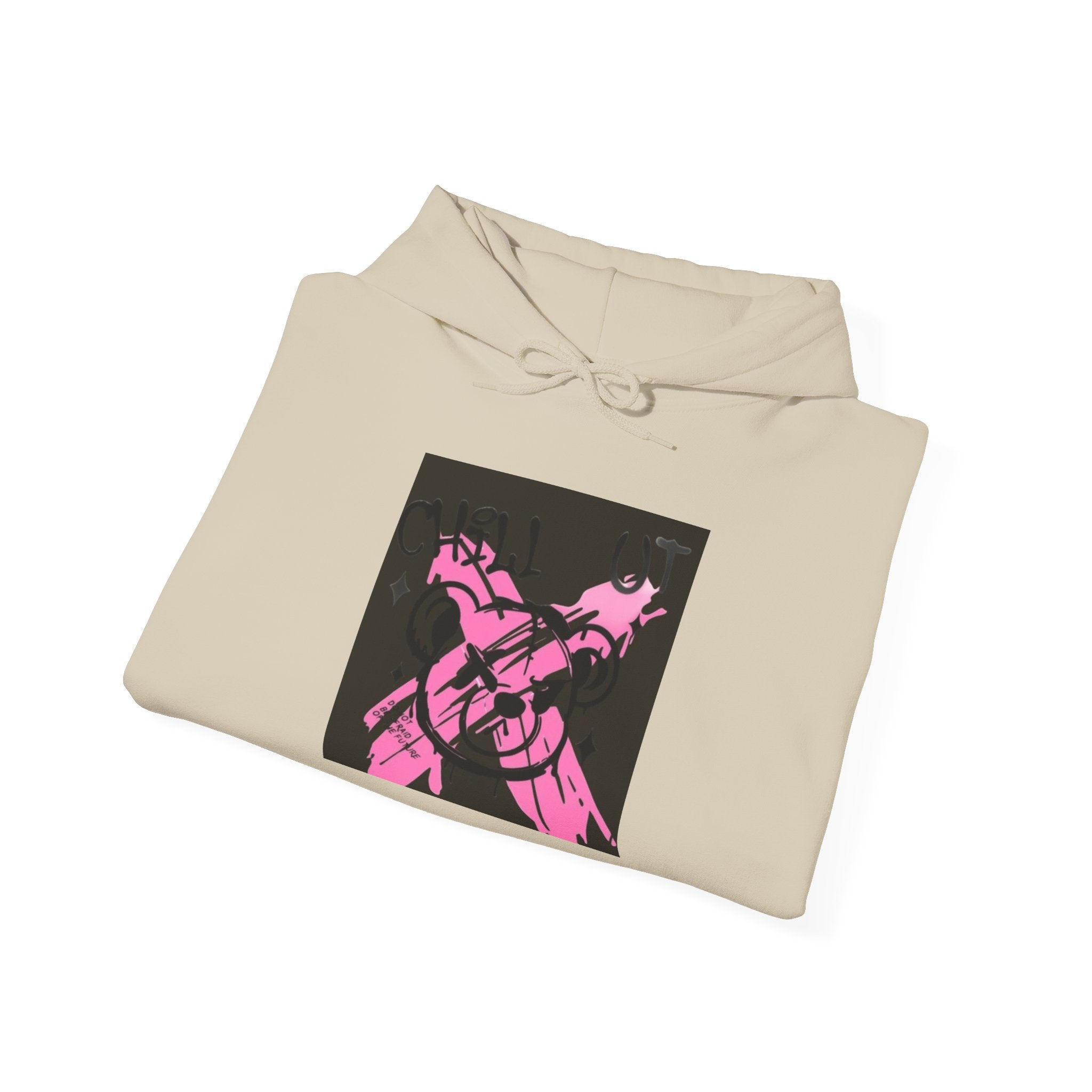 Crossed Guns Hoodie – Pink Retro Graphic Hooded Sweatshirt