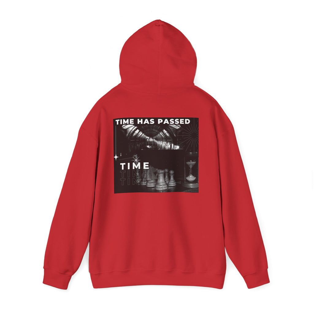 Time Has Passed Hoodie — Vintage Chess Graphic Hooded Sweatshirt