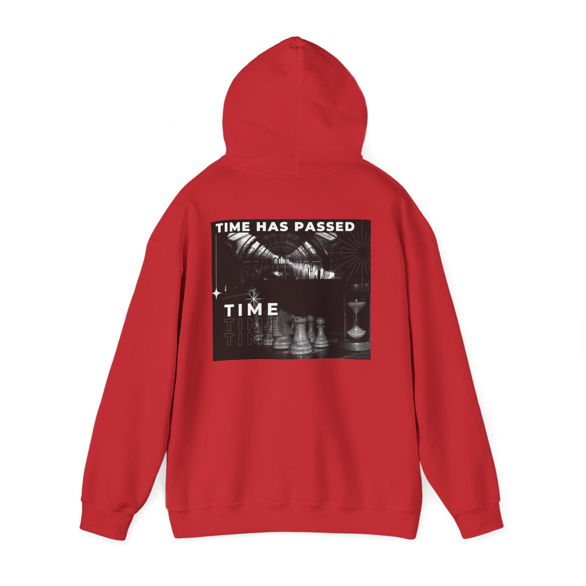 Time Has Passed Hoodie — Vintage Chess Graphic Hooded Sweatshirt