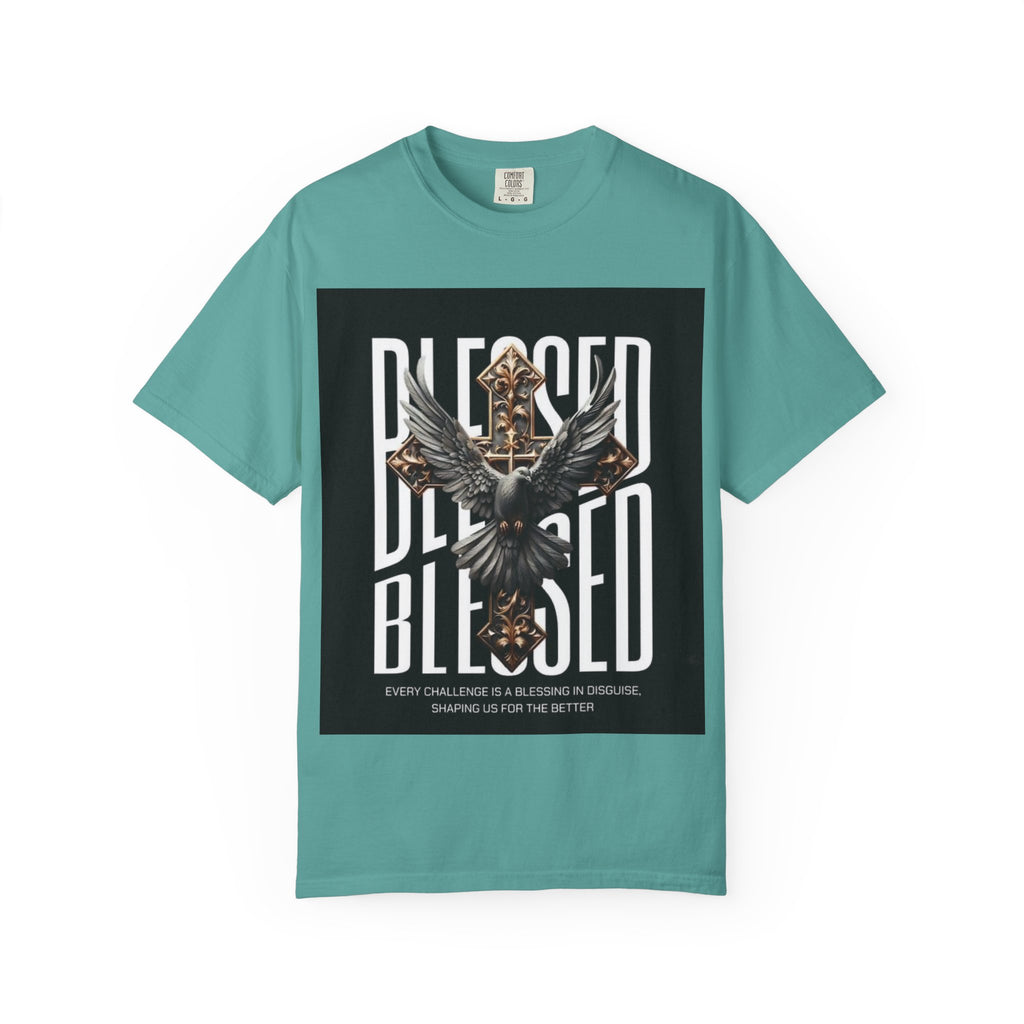 Blessed Dove Graphic T-Shirt — "BLESSED" Faith-Inspired Tee