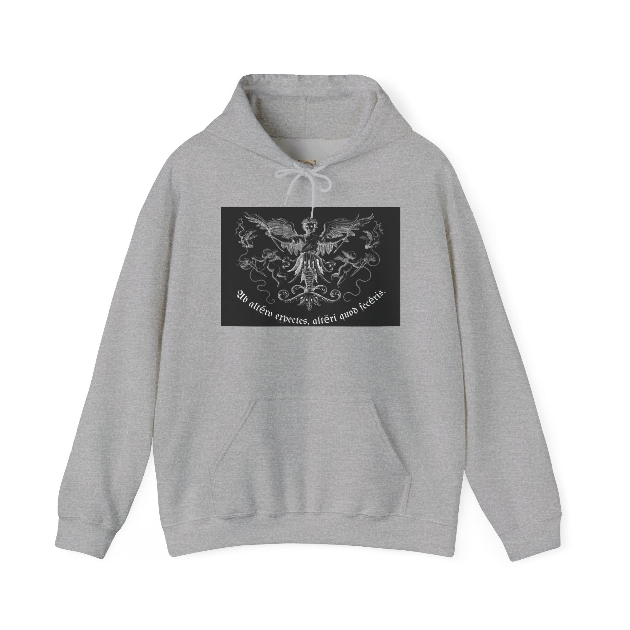 Phoenix Crest Hoodie — "We alone create, alone save, alone" Gothic Graphic Sweatshirt