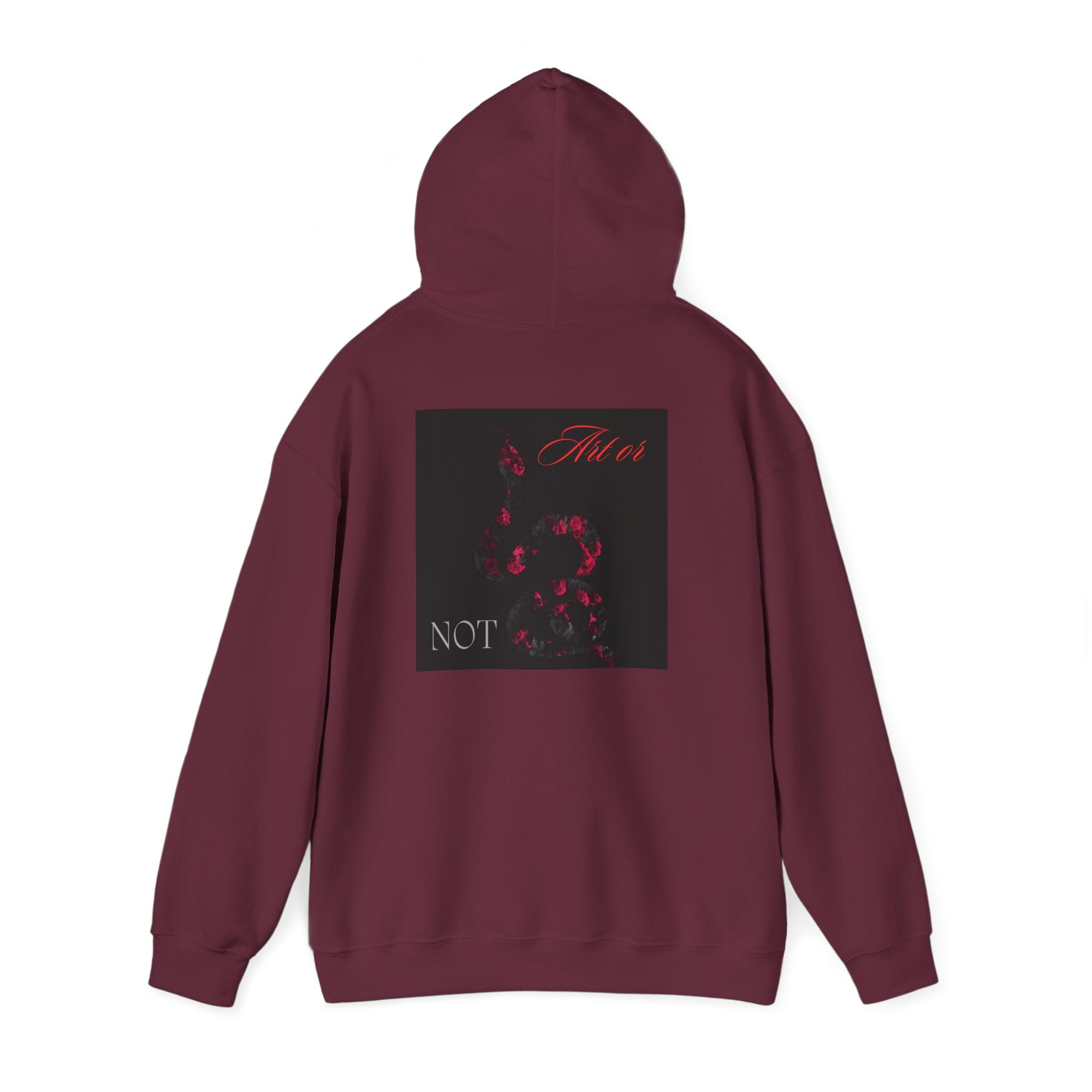 Hoodie — Gothic Red Roses 'Not Mine' Graphic Pullover