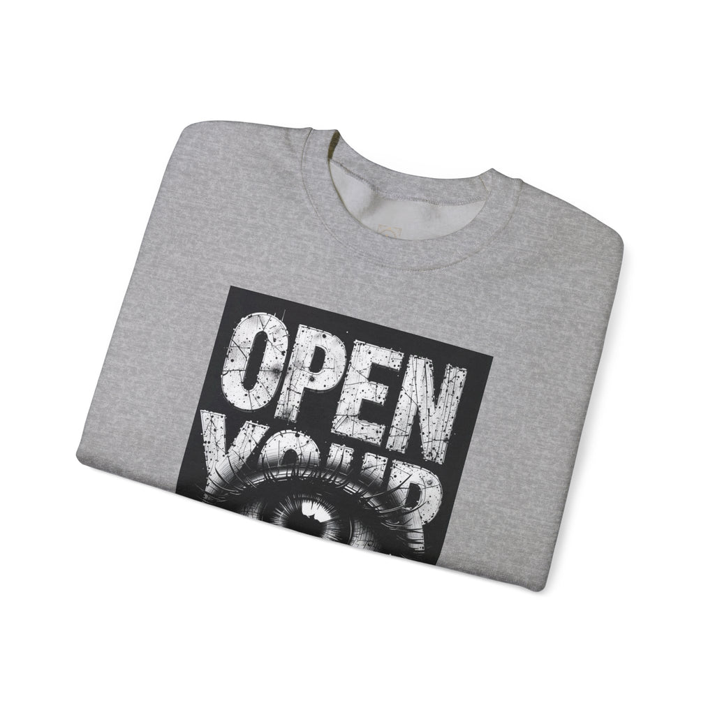 Open Your Eyes Crewneck Sweatshirt — Graphic Eye Design
