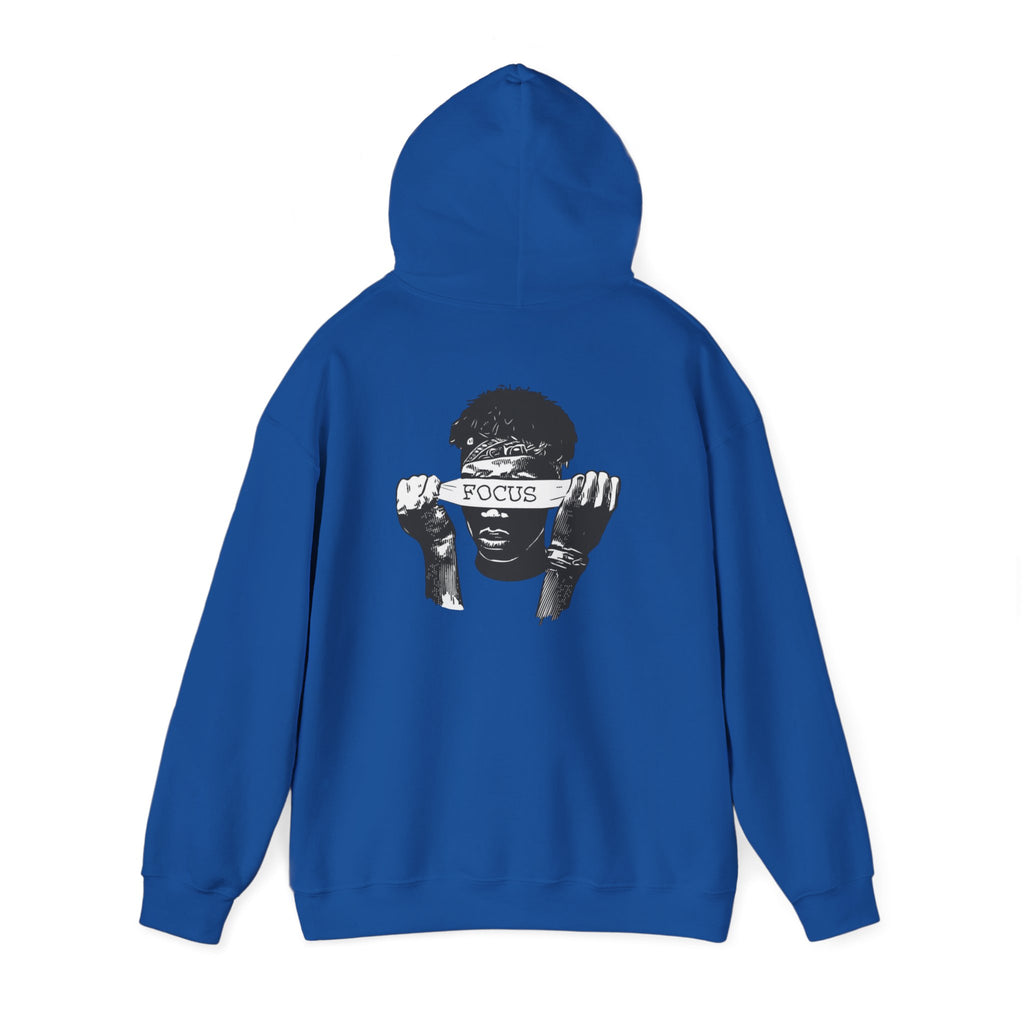 Focus Graphic Hoodie — Monochrome Motivational Streetwear