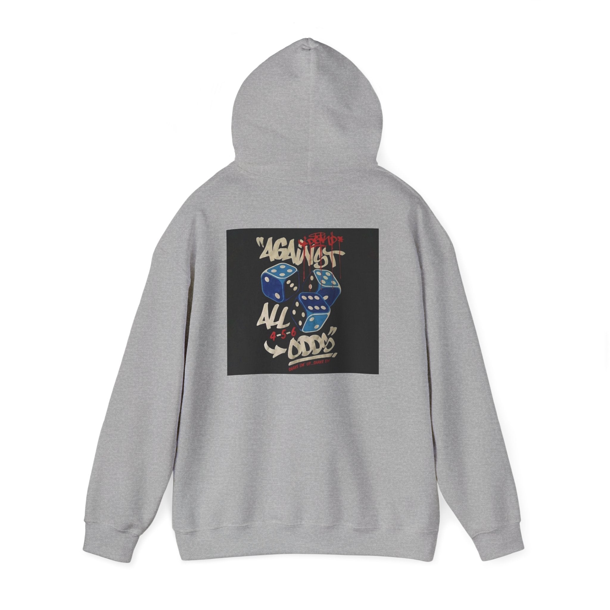 Against All Odds Hoodie — Vintage Dice Graphic Pullover