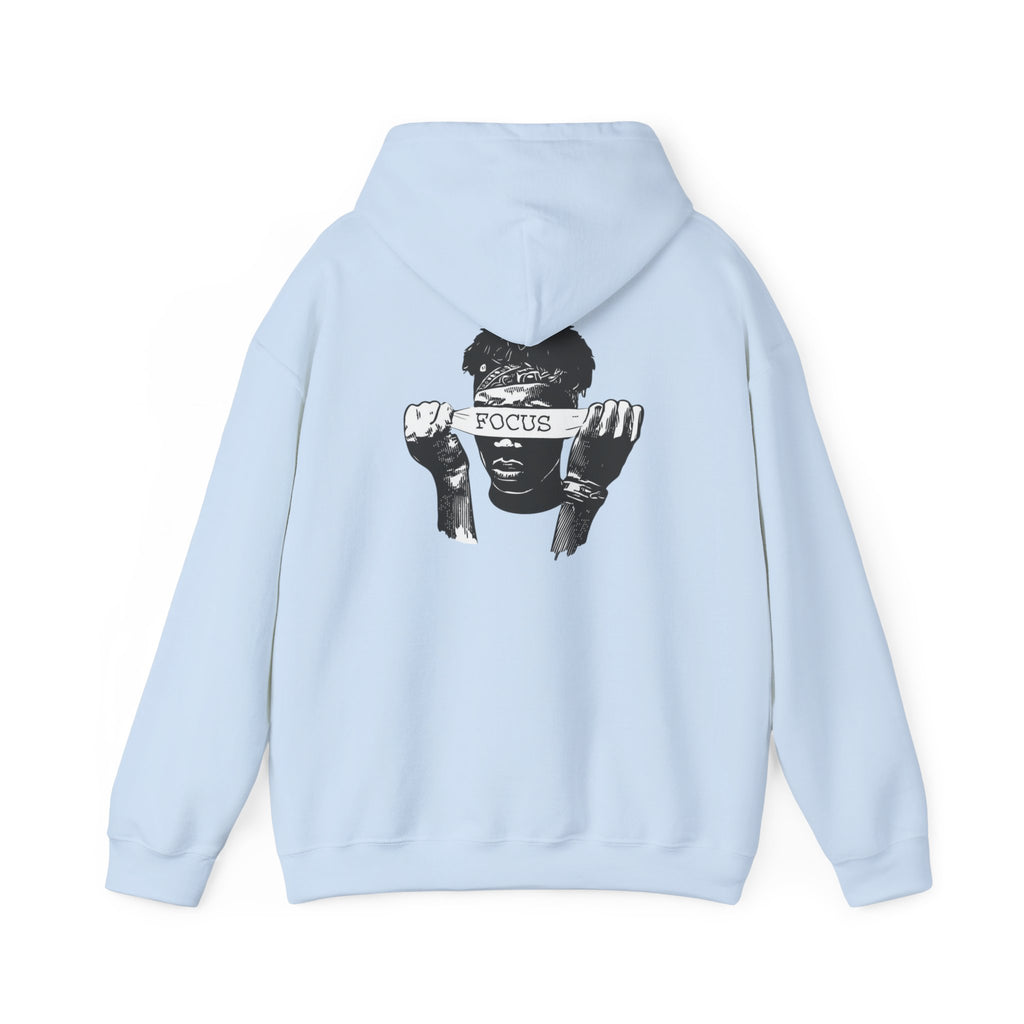 Focus Graphic Hoodie — Monochrome Motivational Streetwear