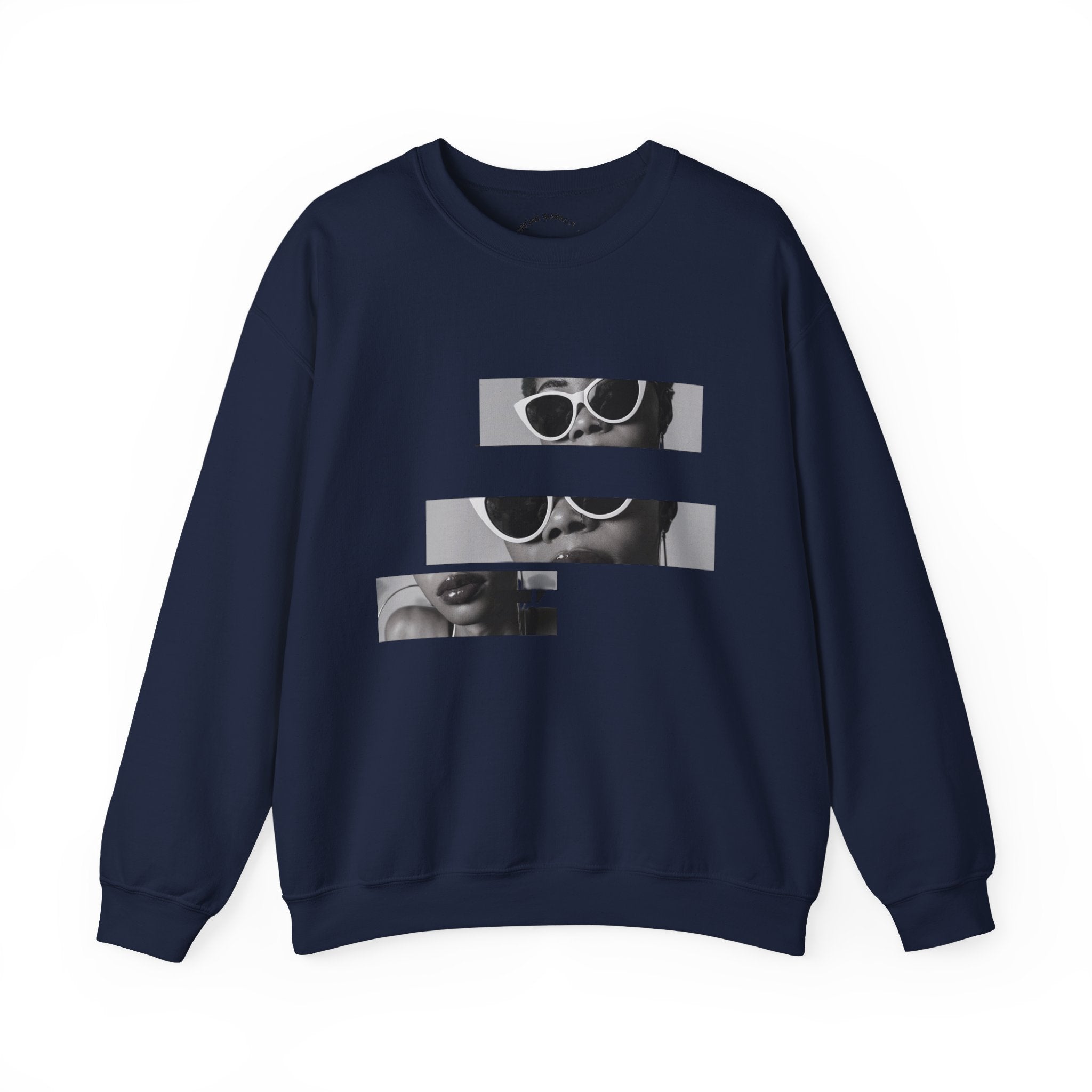 Retro Fragmented Sunglasses Crewneck Sweatshirt