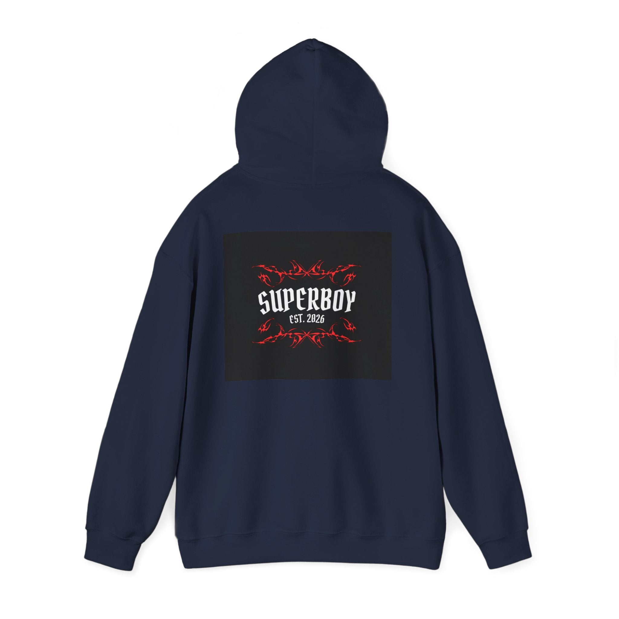 Superboy Hoodie — Vintage Crest 'Superboy Est. 2026' Graphic Pullover