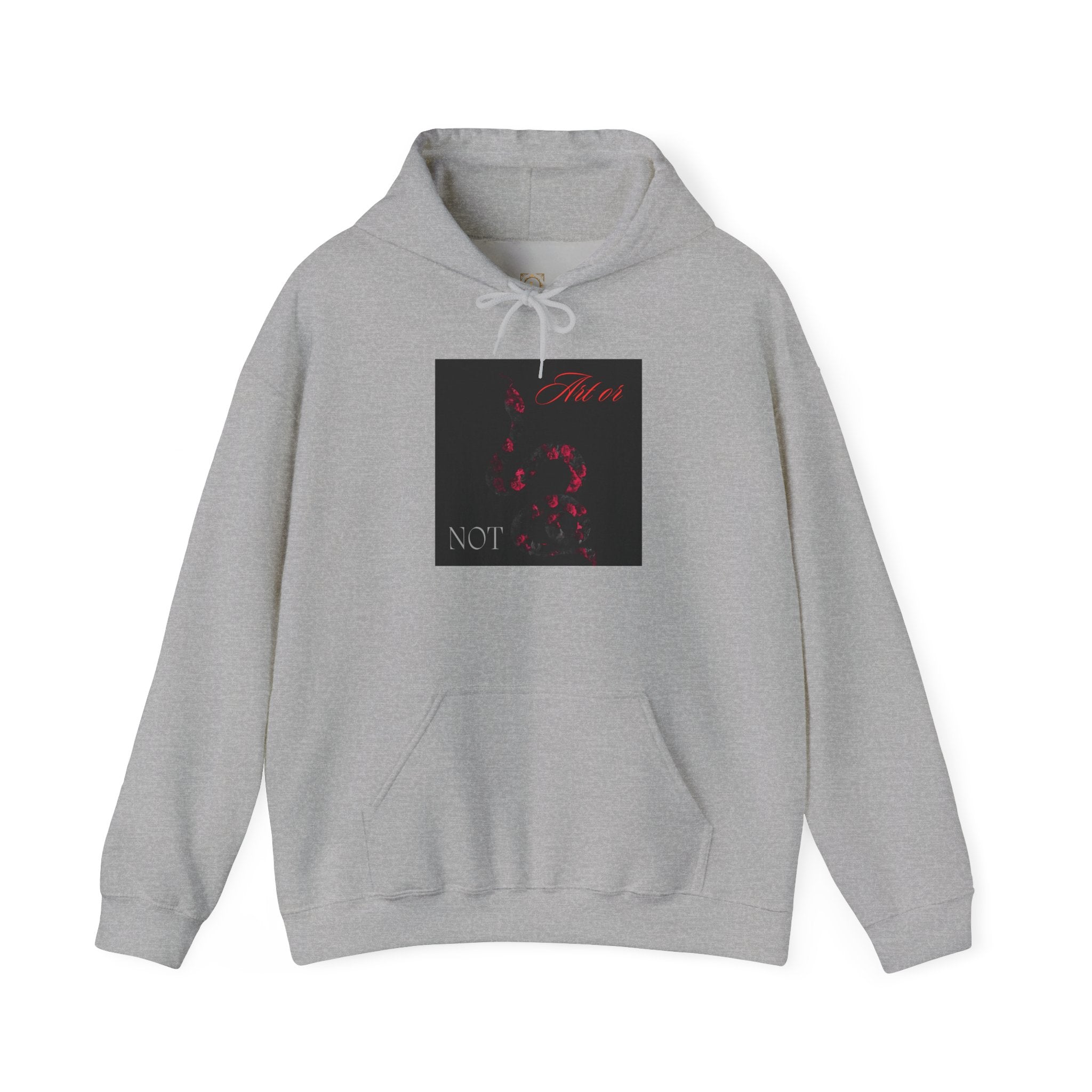 Hoodie — Gothic Red Roses 'Not Mine' Graphic Pullover