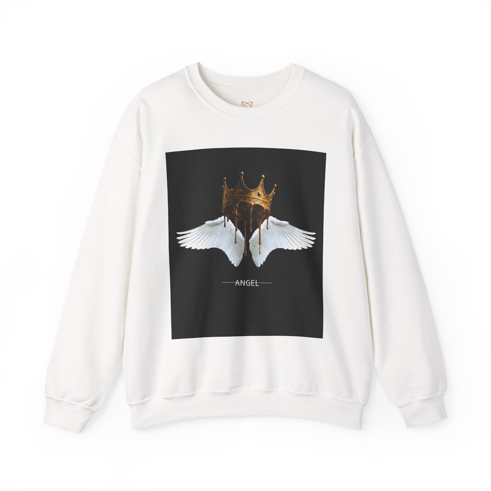 Angel Wings & Dripping Crown Crewneck Sweatshirt