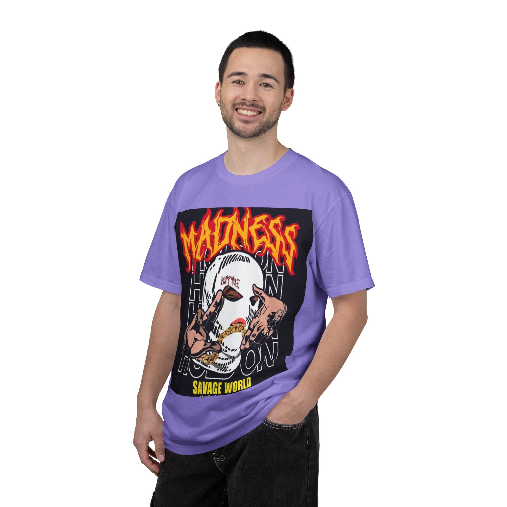 Madness Skull Graphic T-Shirt — Savage World Streetwear Tee