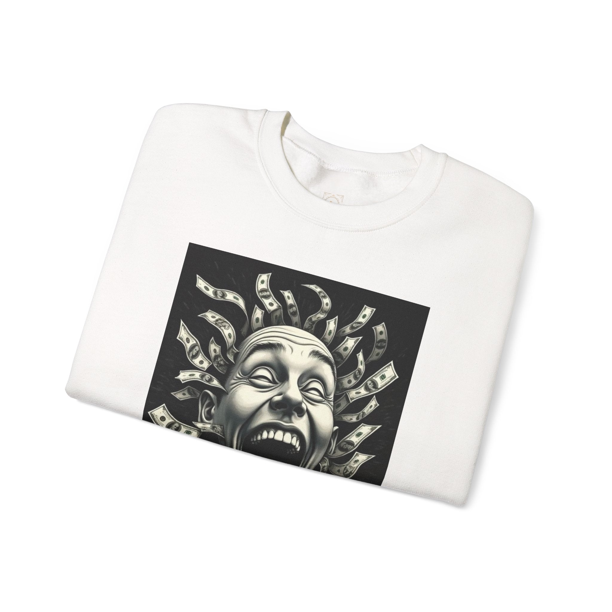 Sweatshirt — 'God Did.' Medusa Money Graphic Crewneck