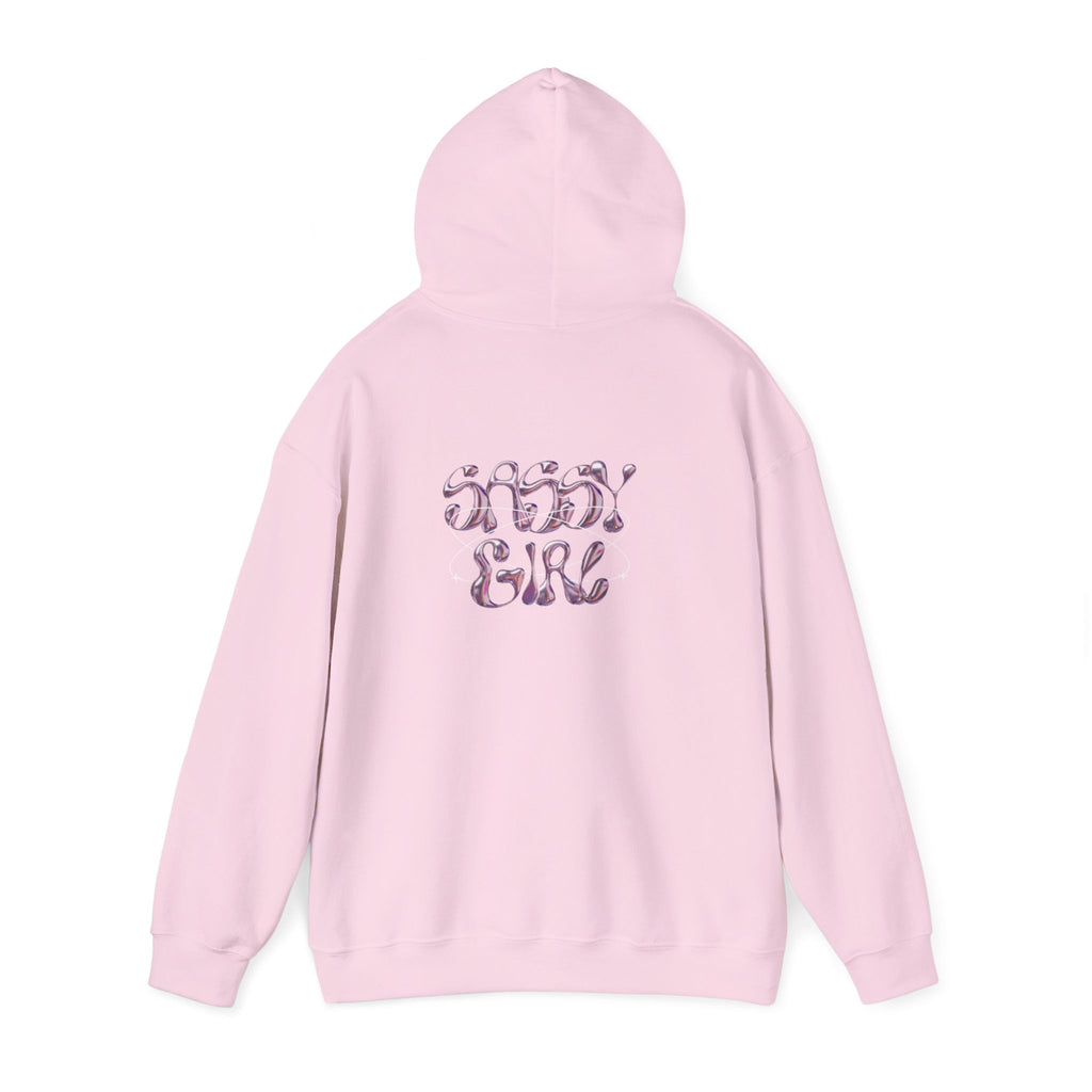 Hoodie — "Shady Girl" Retro Pink Marble Graphic Hoodie