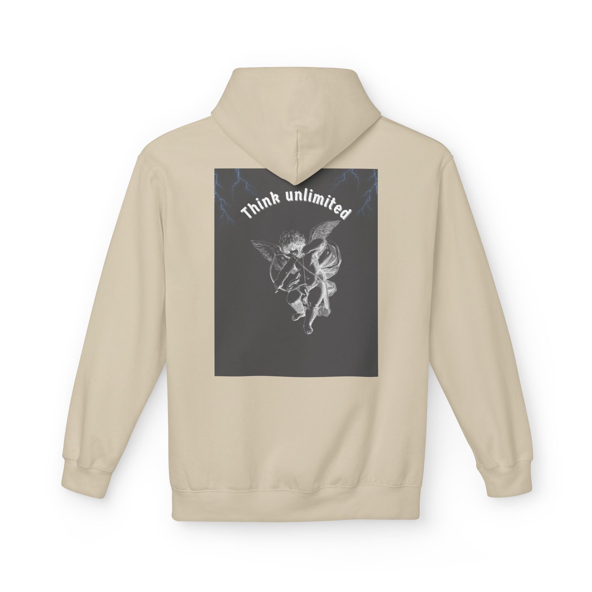 Think Unlimited Hoodie — Inspirational Angel Graphic Pullover