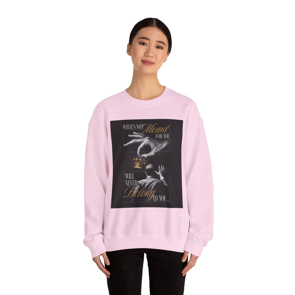 Crewneck Sweatshirt — 'What's My Heart For You' Inspirational Graphic Crewneck