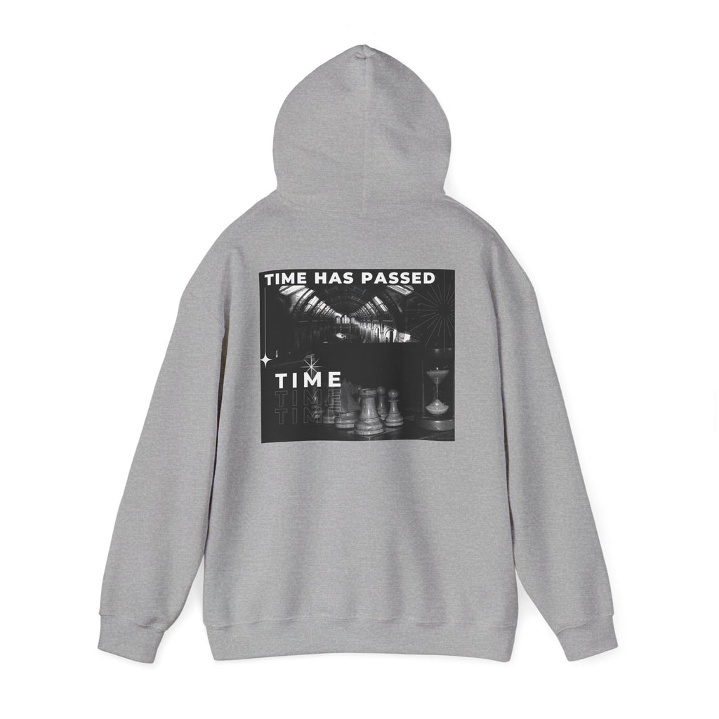 Time Has Passed Hoodie — Vintage Chess Graphic Hooded Sweatshirt