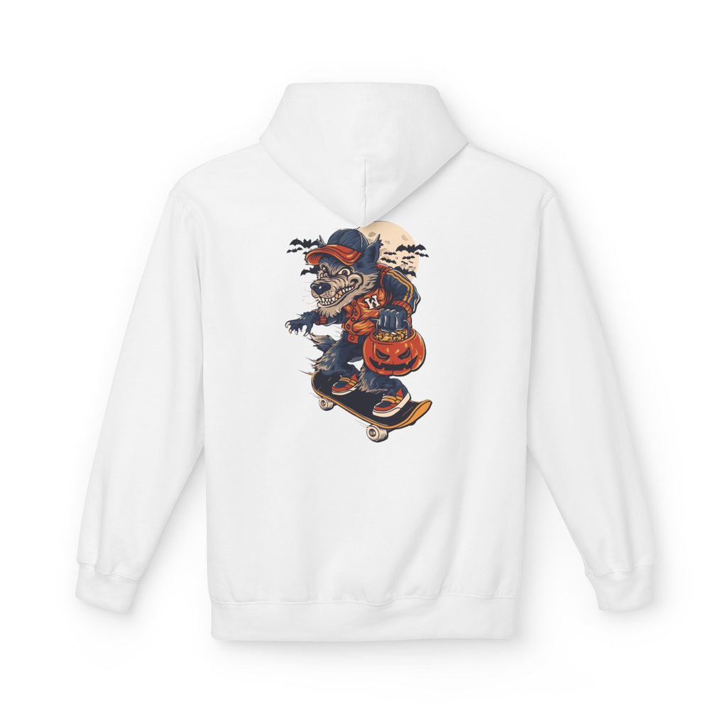 Skull Collage Hoodie — Grunge Floral Skull Graphic Pullover