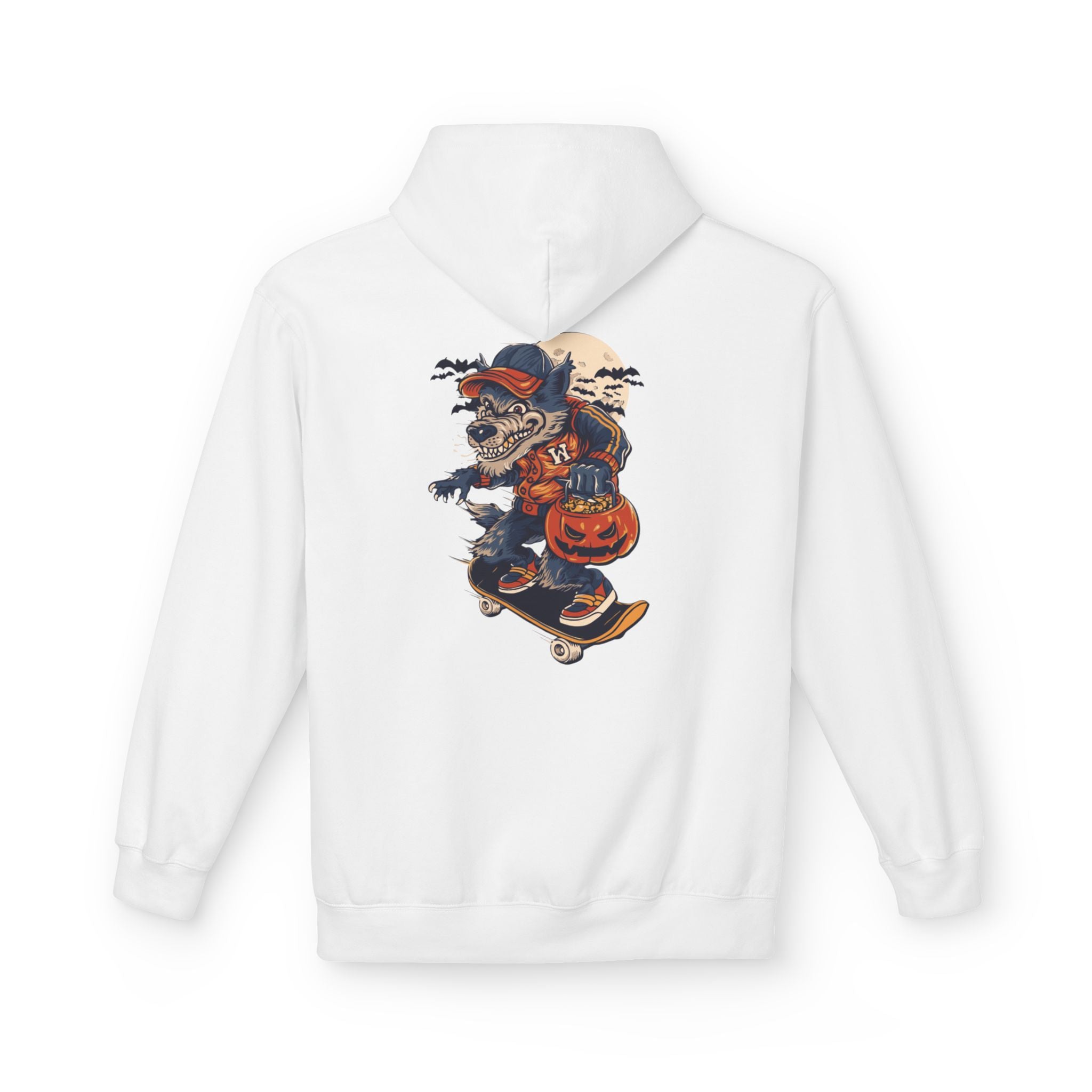 Skull Collage Hoodie — Grunge Floral Skull Graphic Pullover