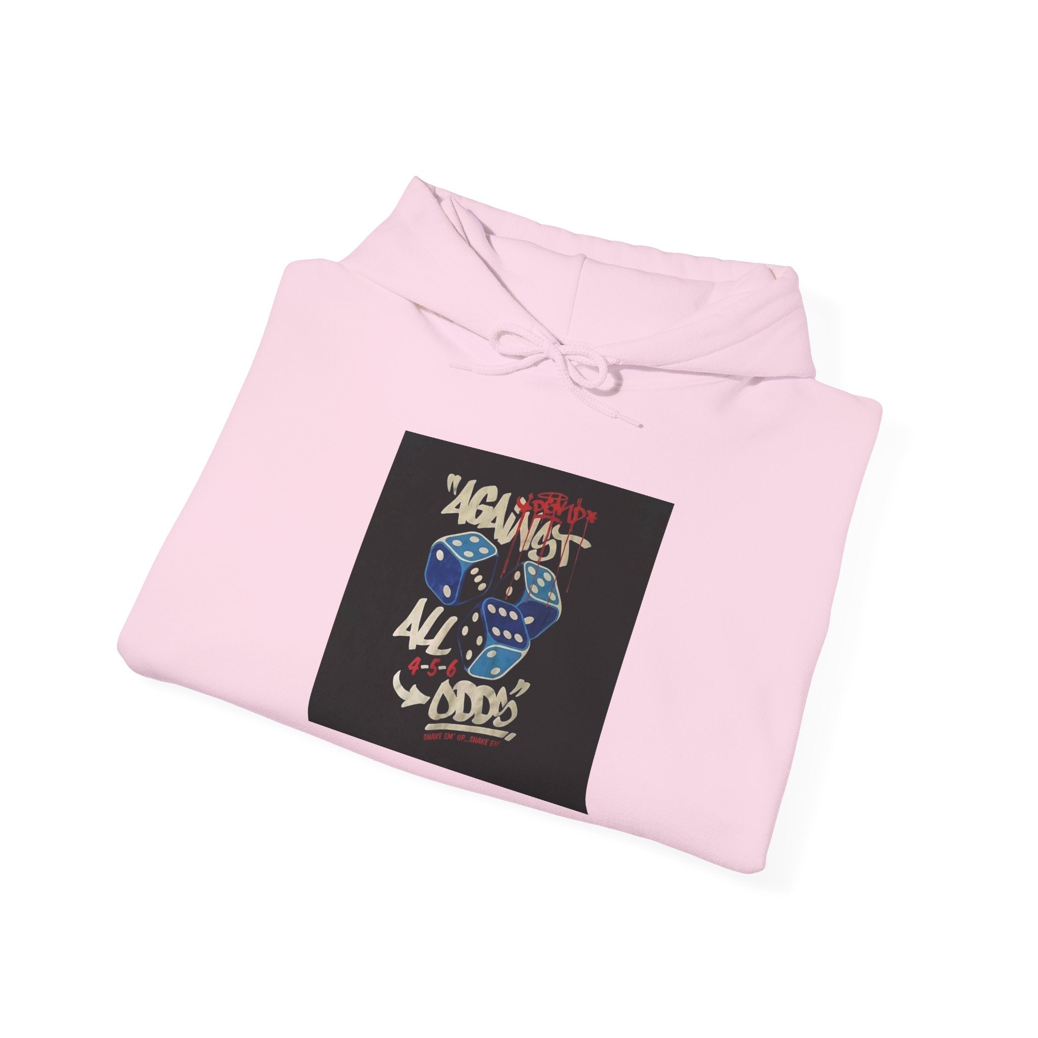 Against All Odds Hoodie — Vintage Dice Graphic Pullover