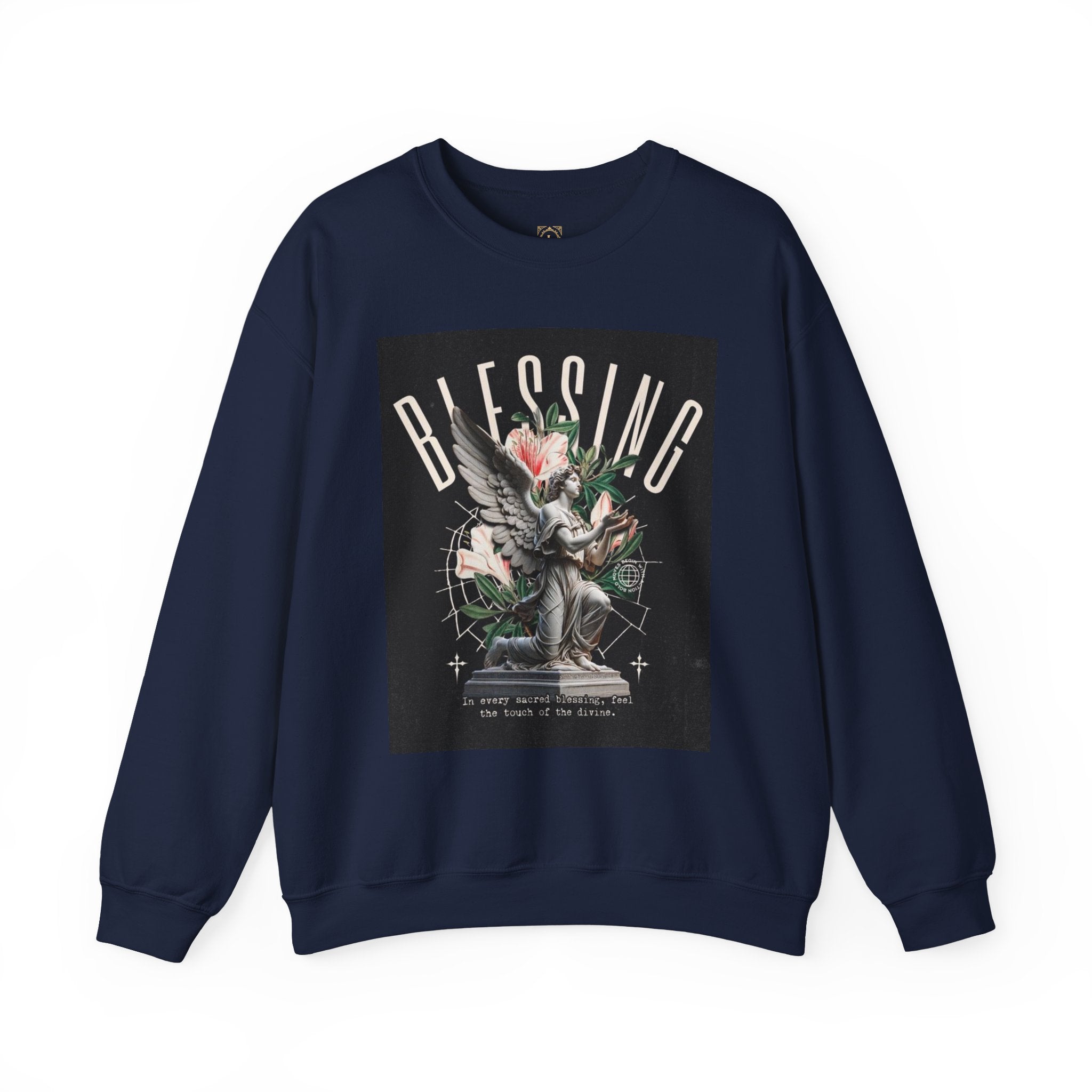 Blessing Statue Graphic Sweatshirt