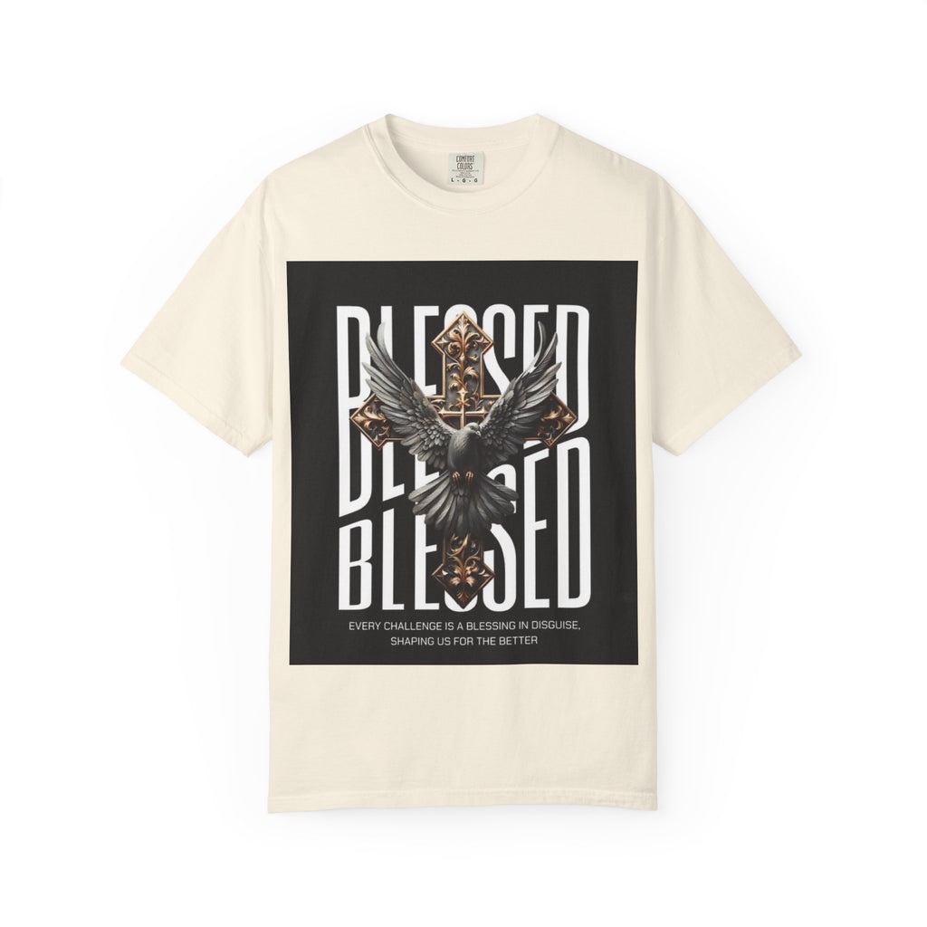 Blessed Dove Graphic T-Shirt — "BLESSED" Faith-Inspired Tee