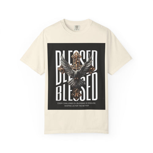 Blessed Dove Graphic T-Shirt — "BLESSED" Faith-Inspired Tee
