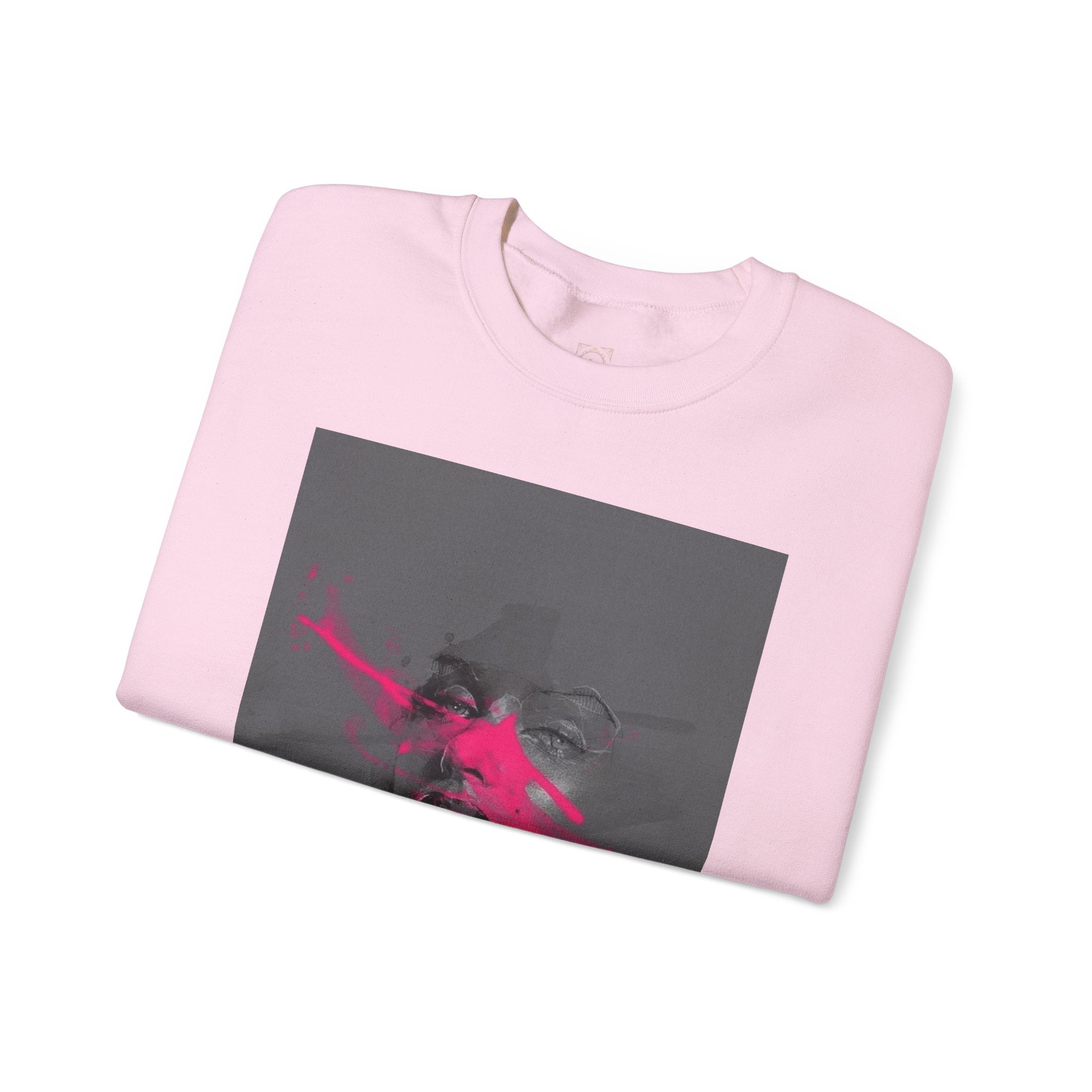 Graphic Sweatshirt — 'Out of This World' Neon Portrait Crewneck