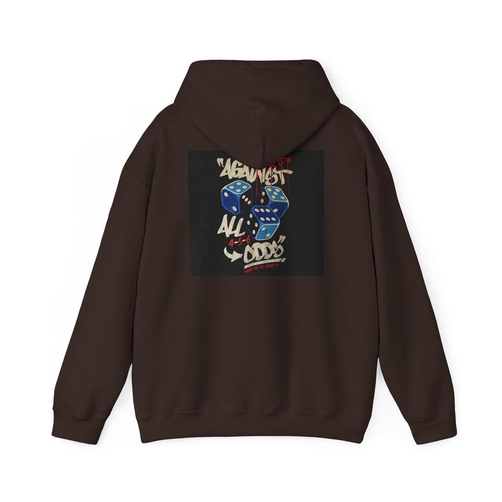 Against All Odds Hoodie — Vintage Dice Graphic Pullover