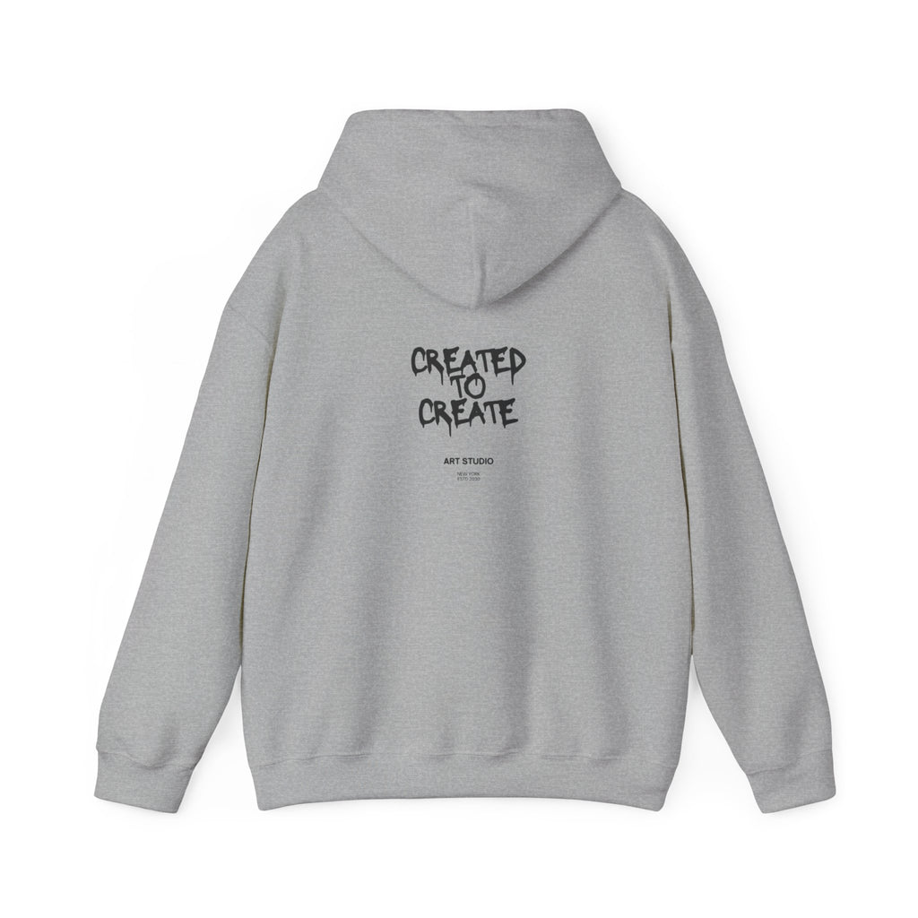 Created to Create Hoodie – Inspirational Artist Sweatshirt