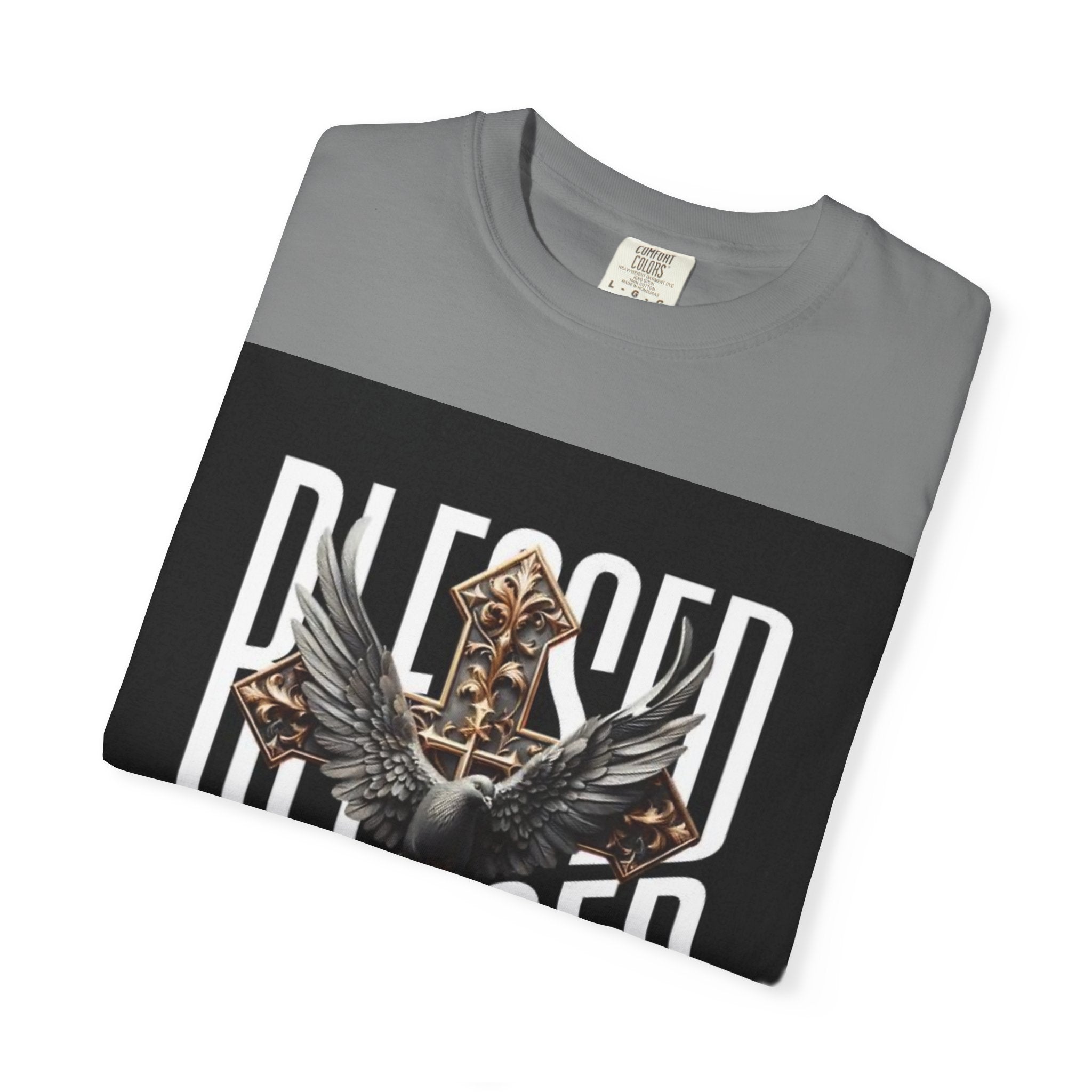 Blessed Dove Graphic T-Shirt — "BLESSED" Faith-Inspired Tee