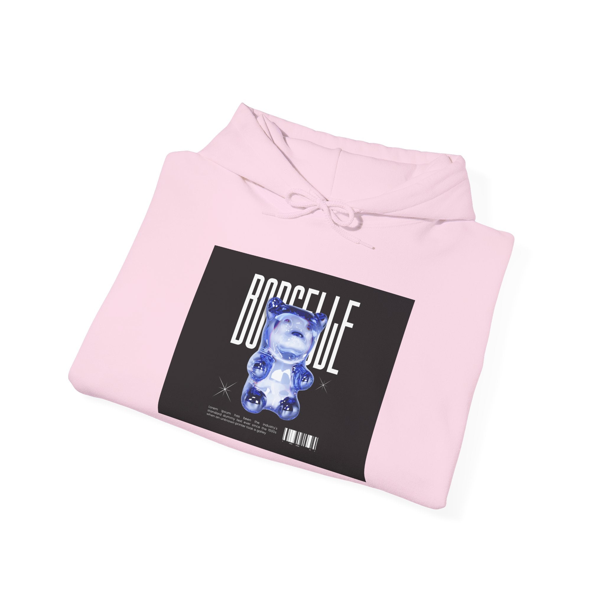 Boglebear Graphic Hoodie — Retro Blue Bear Design