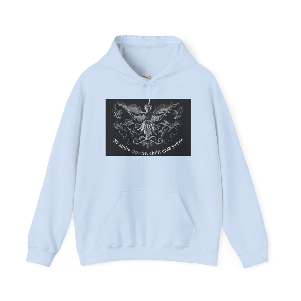 Phoenix Crest Hoodie — "We alone create, alone save, alone" Gothic Graphic Sweatshirt