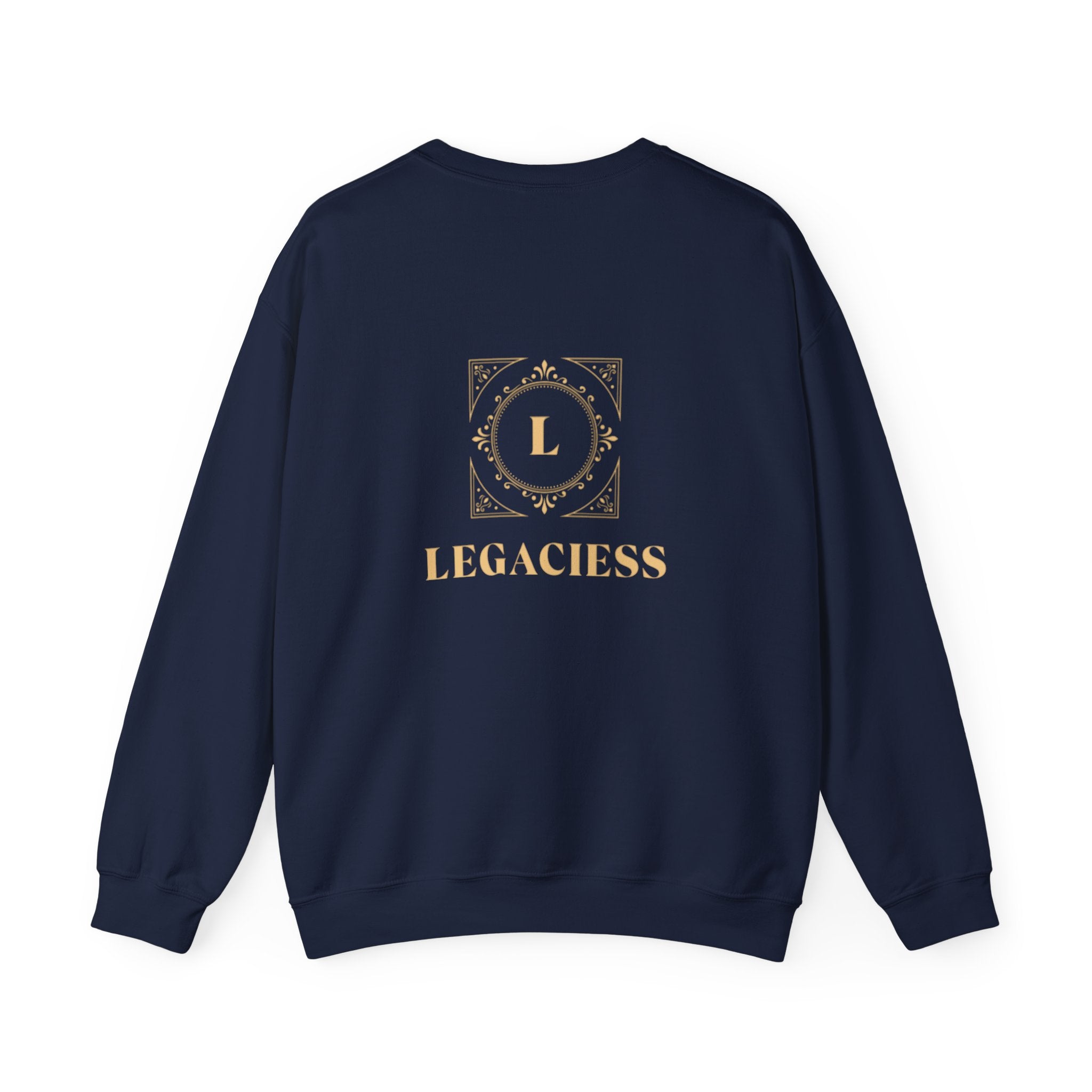Masked Red Eyes Crewneck Sweatshirt — Graphic Streetwear with 'Legaciess' Back Logo