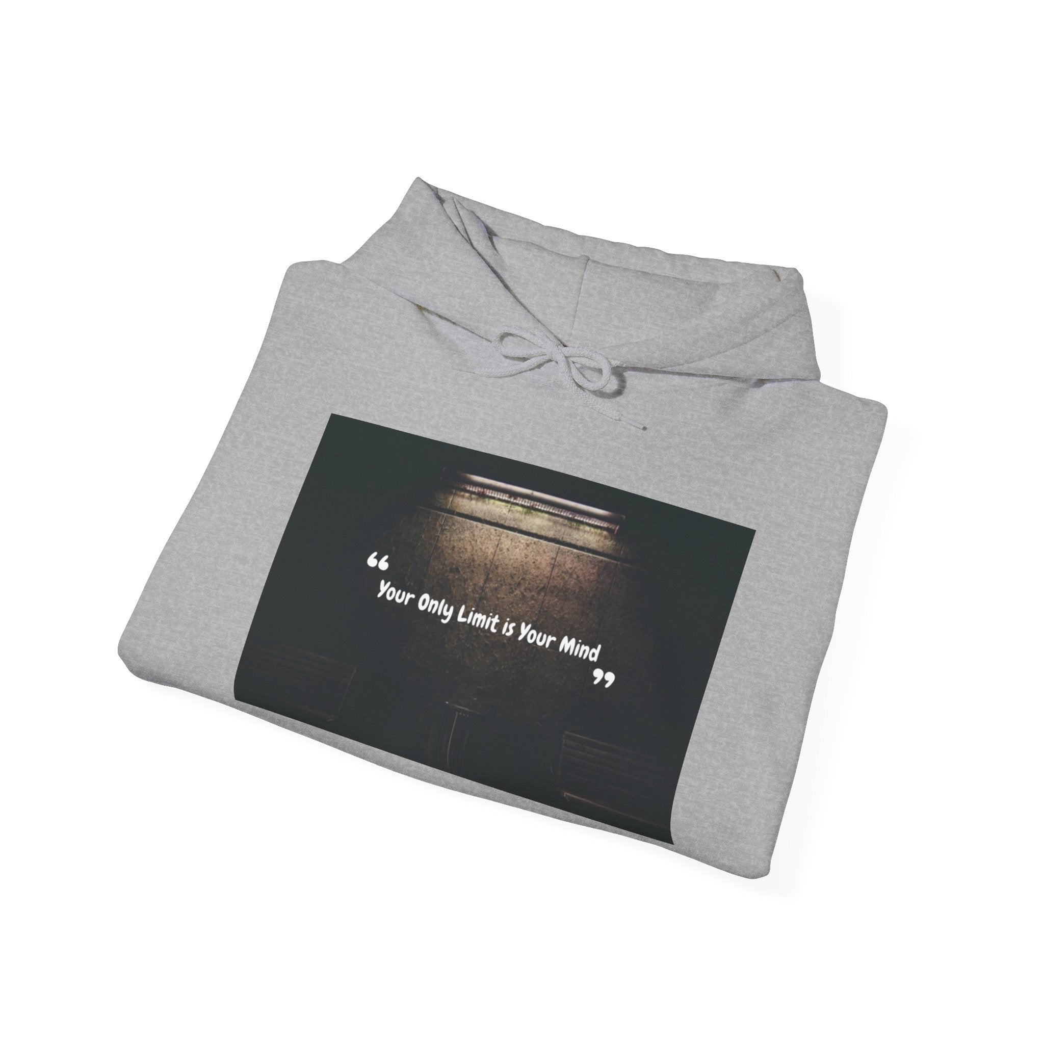 Hoodie — “Your Only Limit Is Your Mind” Inspirational Quote Pullover