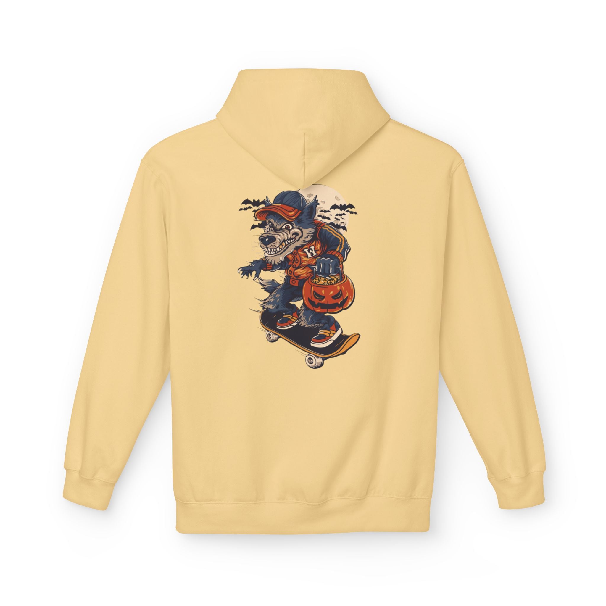 Skull Collage Hoodie — Grunge Floral Skull Graphic Pullover