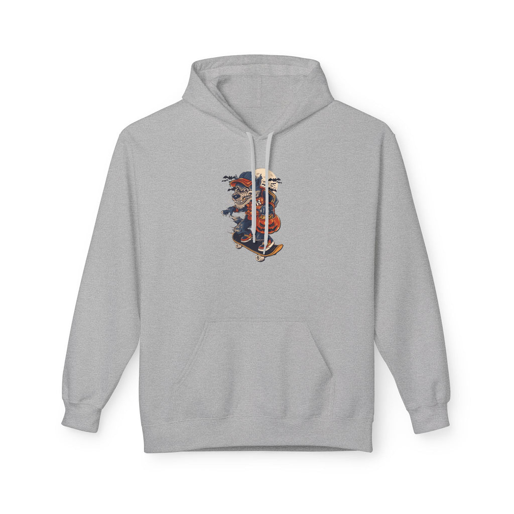 Skull Collage Hoodie — Grunge Floral Skull Graphic Pullover
