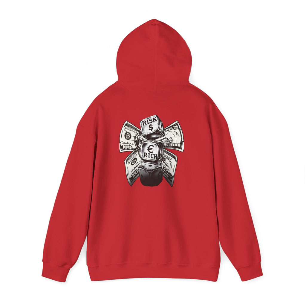 Money Bow Hoodie — Graphic Dollar Knot “Get Rich” Pullover