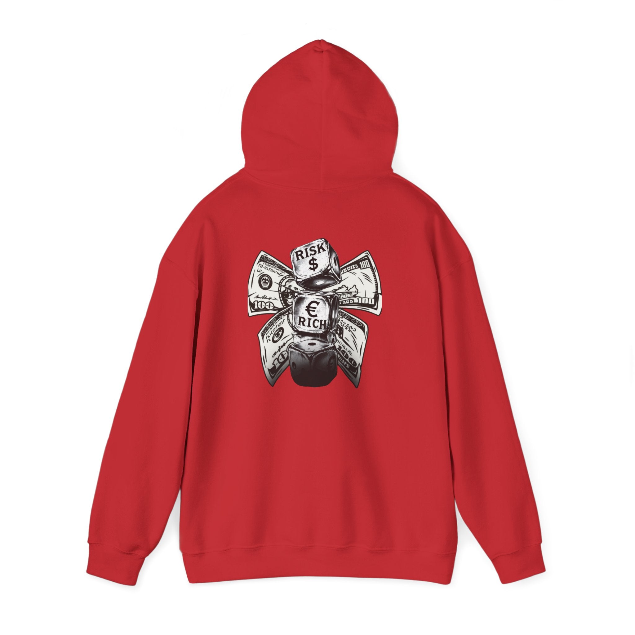 Money Bow Hoodie — Graphic Dollar Knot “Get Rich” Pullover