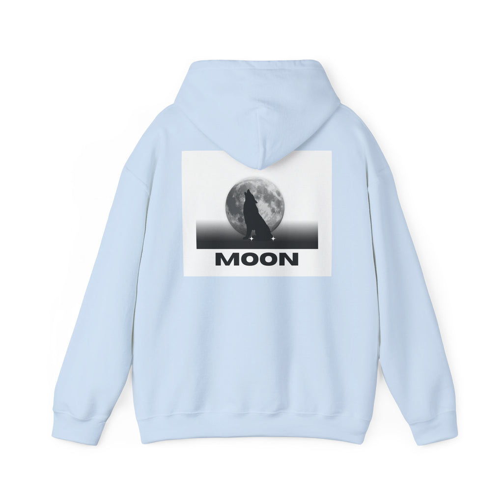 Moon Wolf Hoodie - Silhouette Moon Graphic Sweatshirt