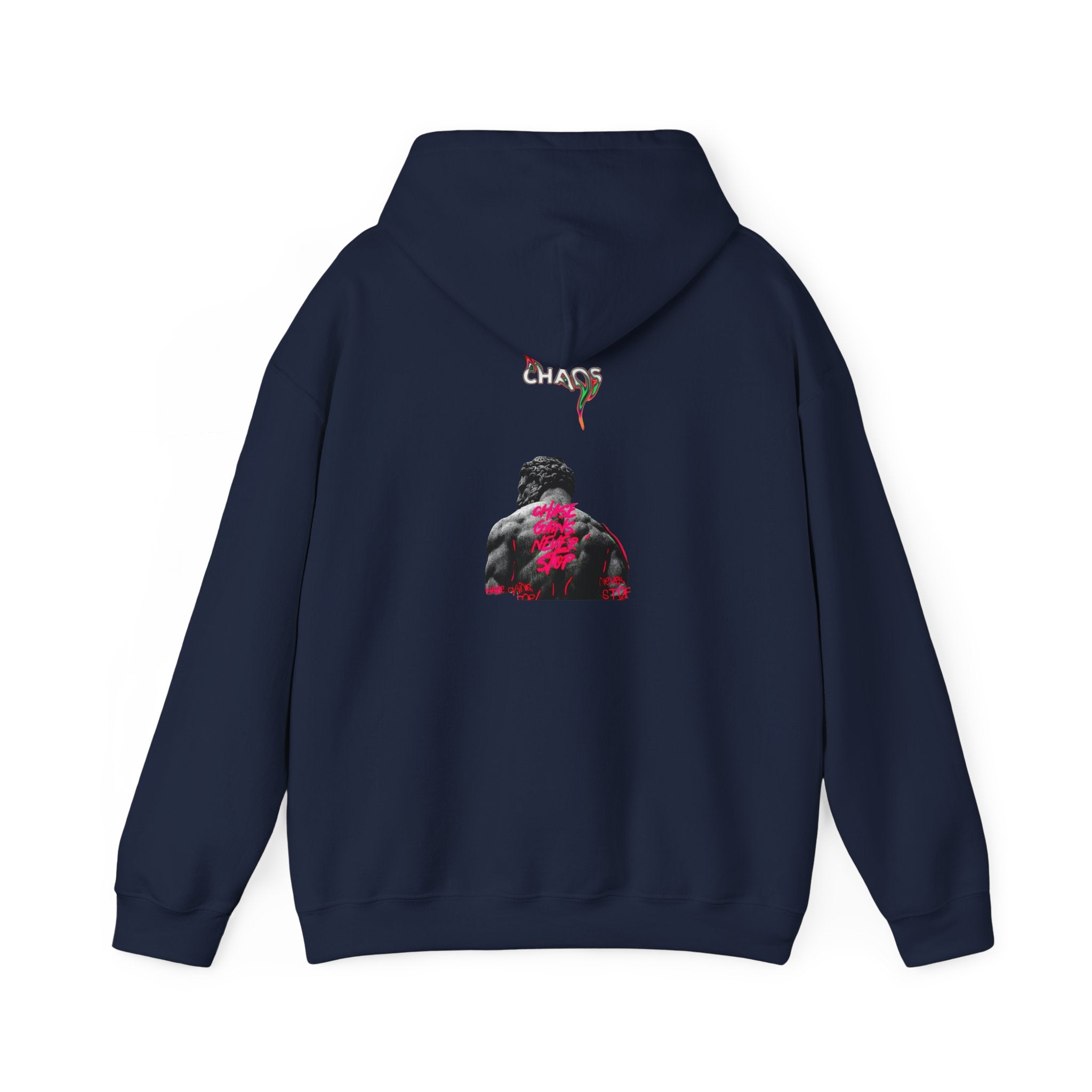 Smoky Rose Backprint Hoodie — Floral Skull Streetwear Pullover