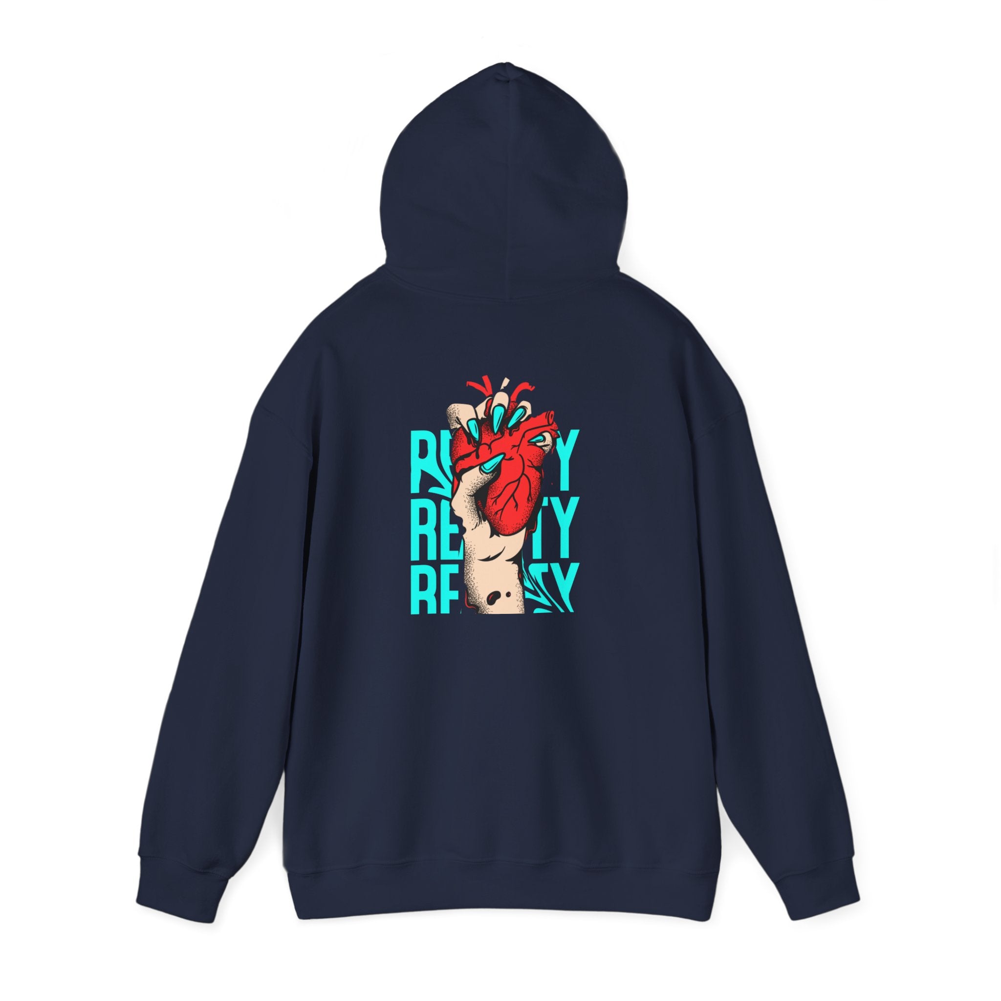 Heart in Hand Hoodie — 'Ready' Graphic Pullover