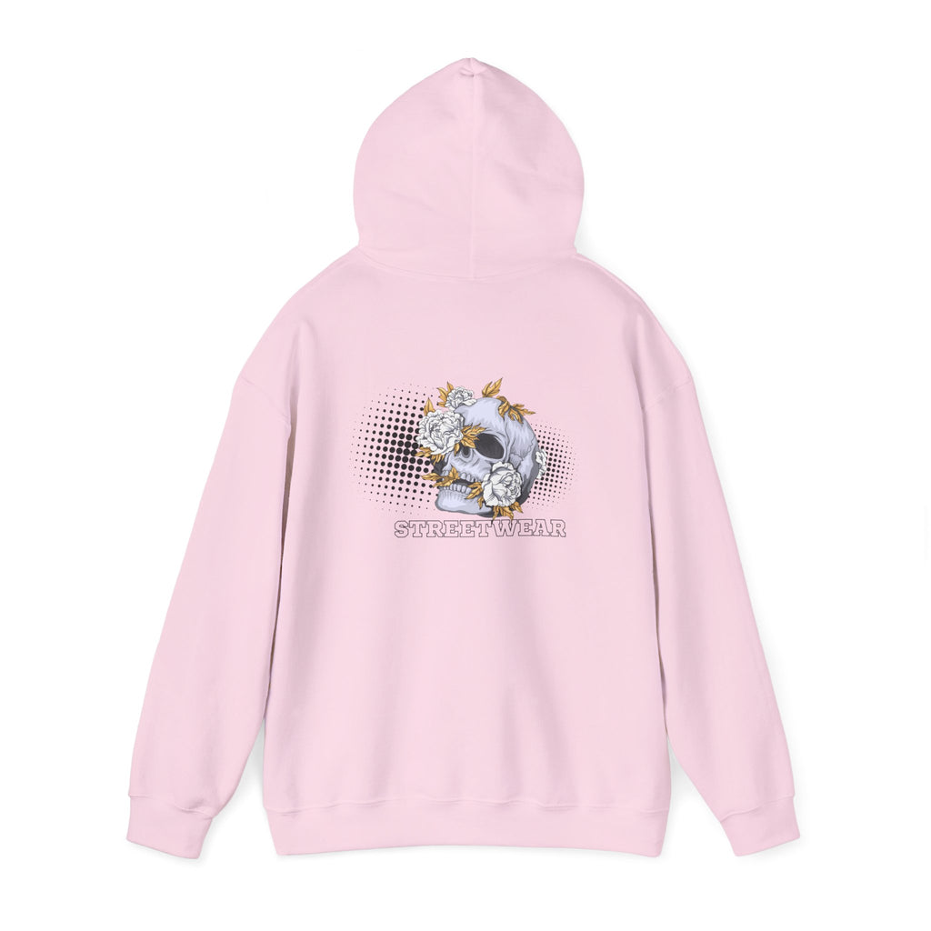Floral Skull Hoodie — Vintage Botanical Skull Graphic Sweatshirt